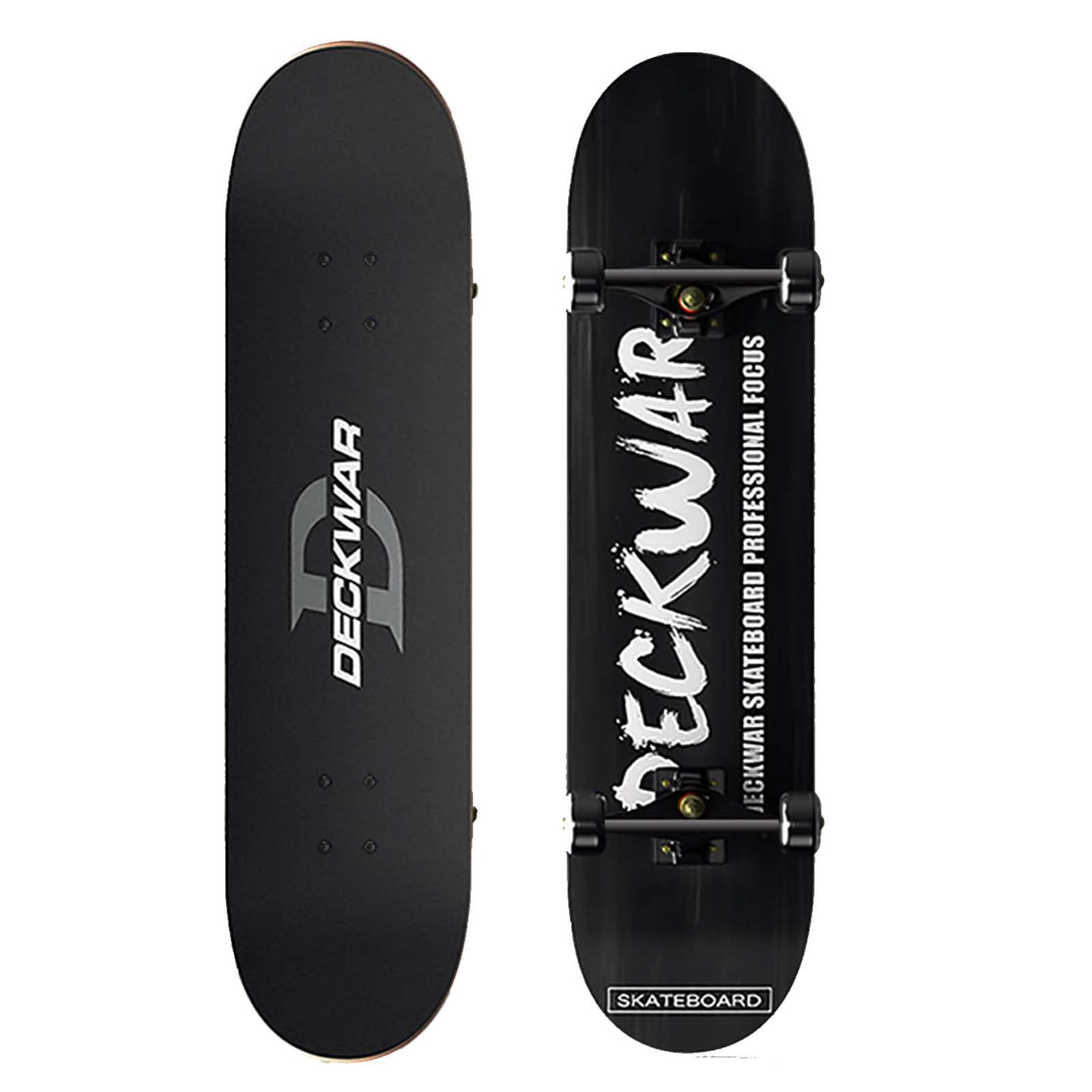 31 Inch Double Kick Complete Skateboard Outdoors Sports Standard Skateboards for Girls Boys Beginner Teens Girls Boys Kids