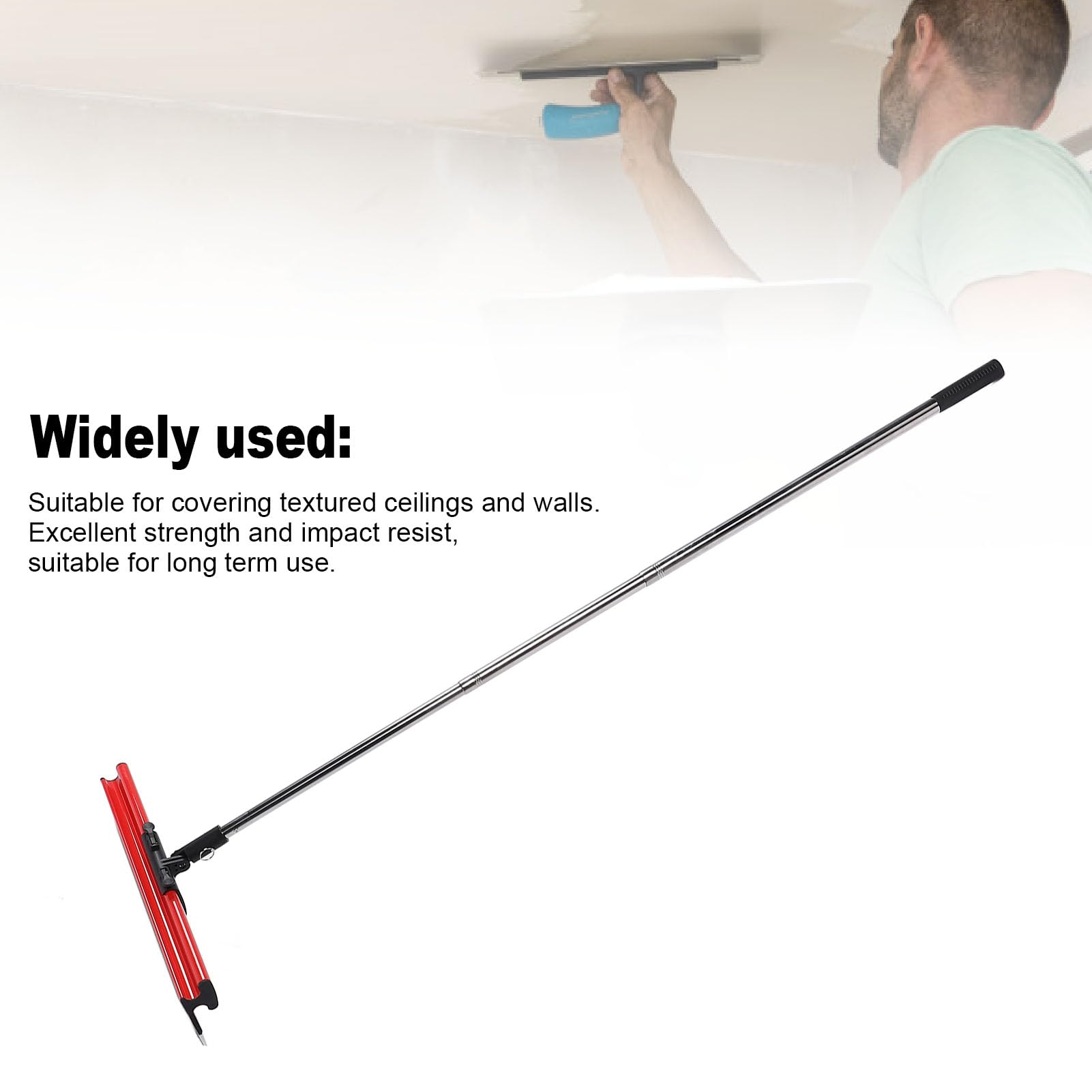 Luocute Zestaw łopatek do Przeglądania Płyt Kartonowo -Gipsowych z Przenośnym Pudełkiem, Przeglądanie ze Stali Nierdzewnej z 20 40 60 80 80 Cm Uchwyt do ścian Gipsowych, Narzędzia