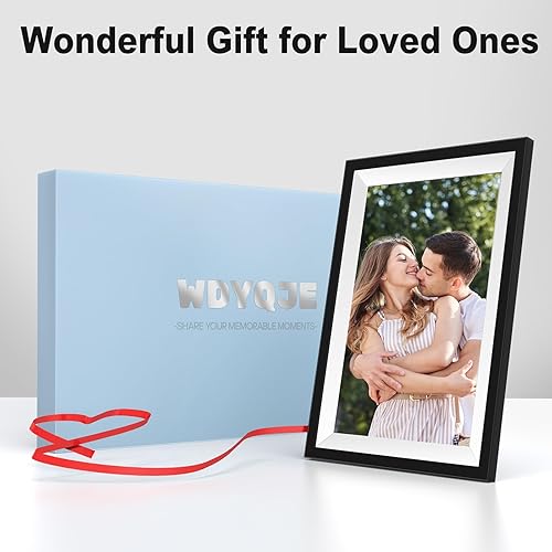 Miniatura 7 de Frameo - Marco de fotos digital de 10.1 pulgadas con pantalla táctil IPS HD de 1280 x 800, almacenamiento grande de 64 GB y 2 GB de RAM, marco de