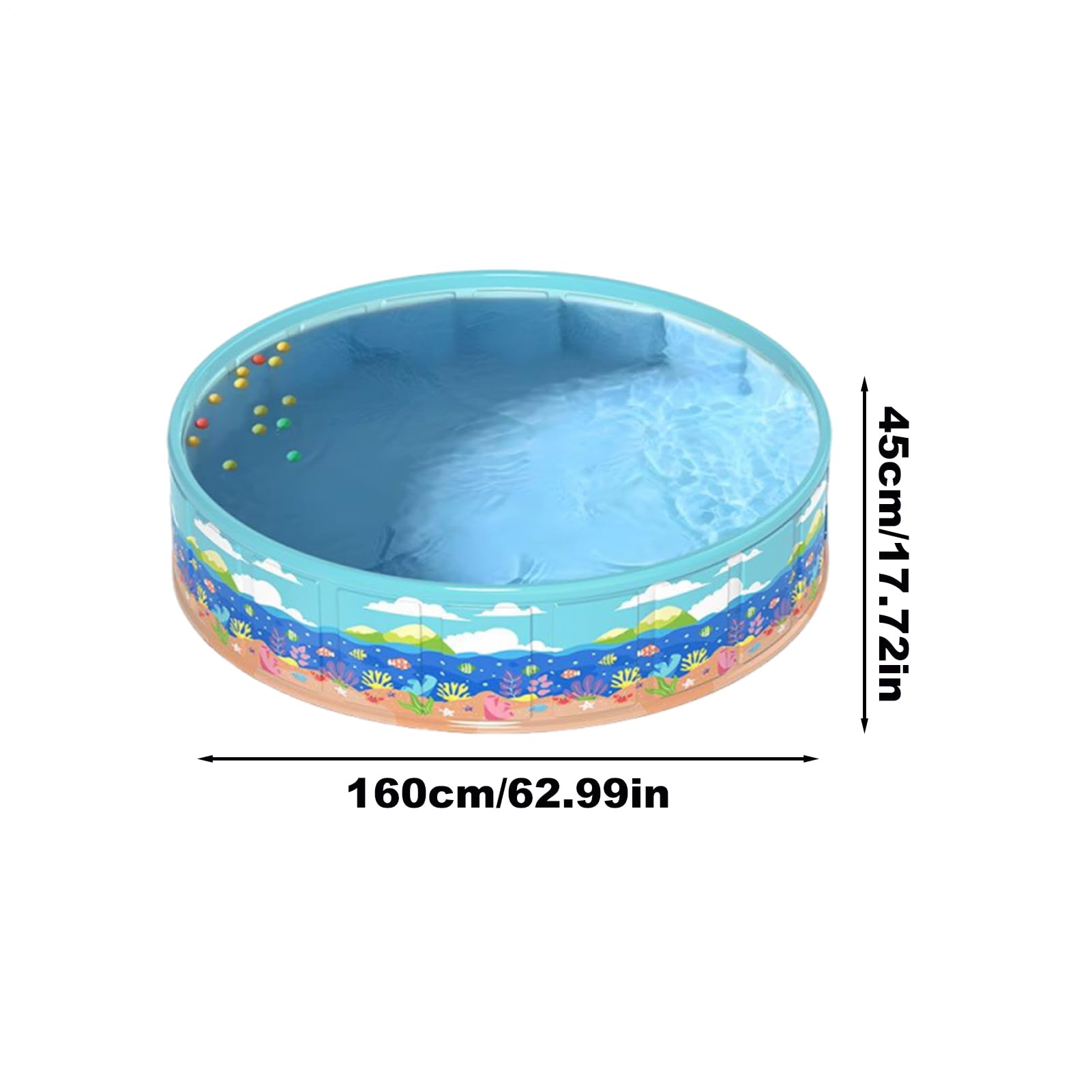 Piscine pour Enfant pour Le Jardin Et Extérieur Léger Antidérapant PVC