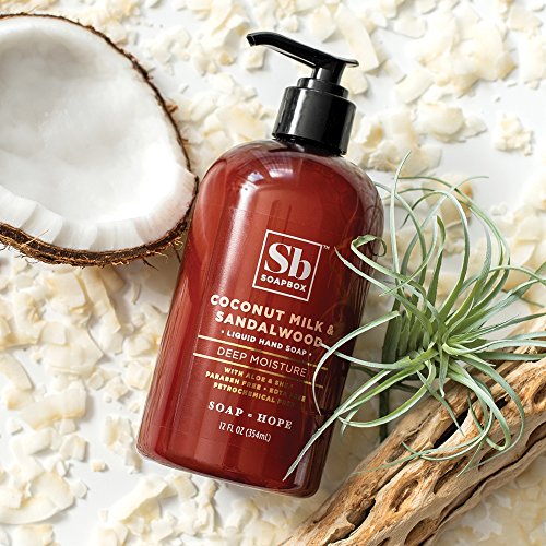 Soapbox B076656799 Liquid Hand Soap, Coconut Milk & Sandalwood, Gentle & Moisturizing Hand Wash For Kitchen And Bathroom, Vegan & Cruelty Free Scented Hand Soap 12 Ounce Pump Bottles thumb #6