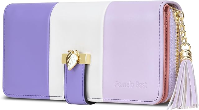 Pomelo Best Women Wallets RFID Ladies Purses with Multiple Card Slots and Roomy Compartment