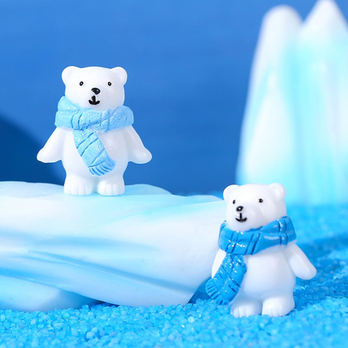 ホッキョクグマ シロクマ フィギュア 置物 レジン製 北極熊 動物園