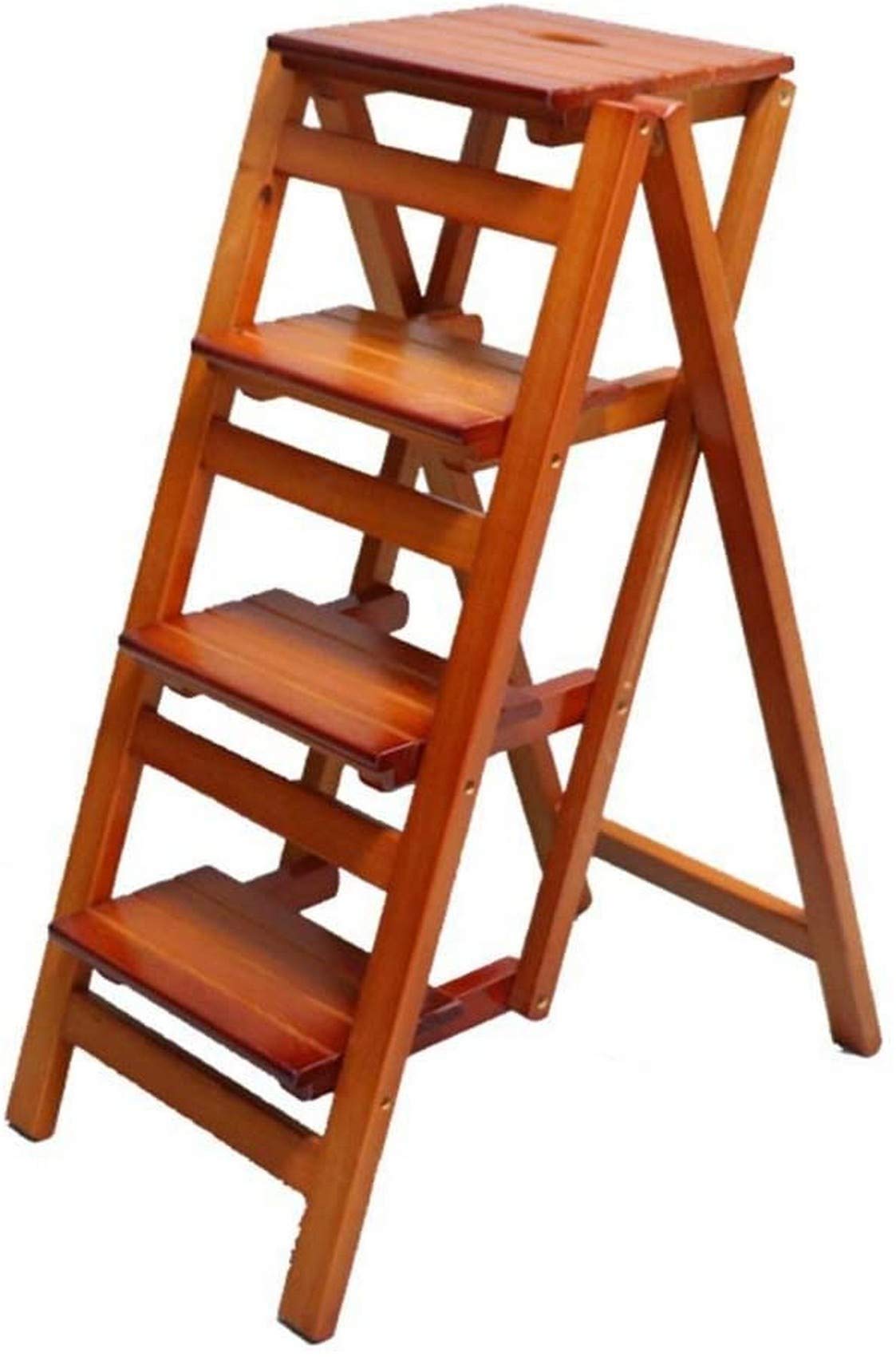 Buy Wooden Step Ladders Folding Stool Solid Wood Ladder Stool Folding
