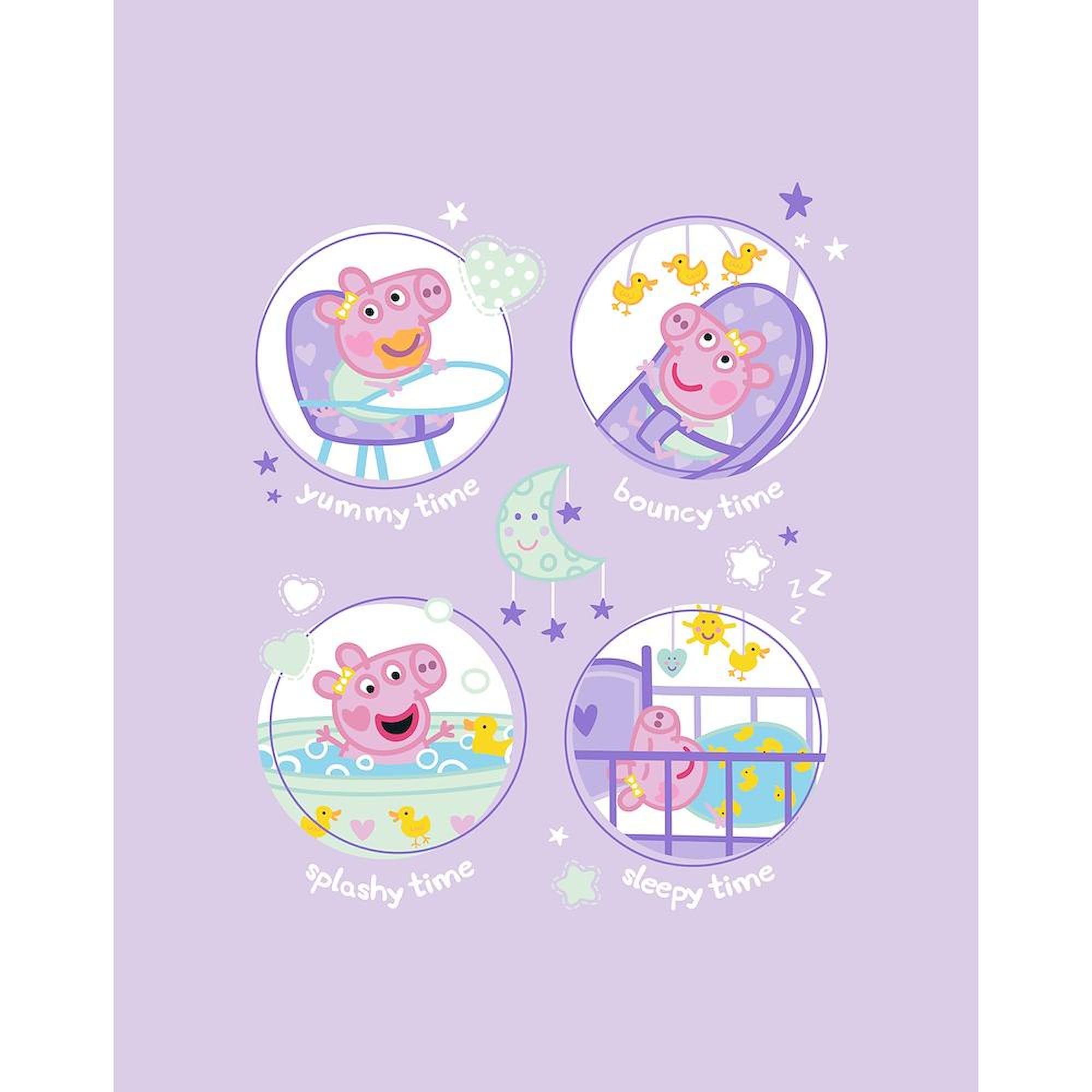 CafePress Peppa Pig: Morning to Evening Twin Duvet Cover, Printed Comforter Cover, Unique Bedding,