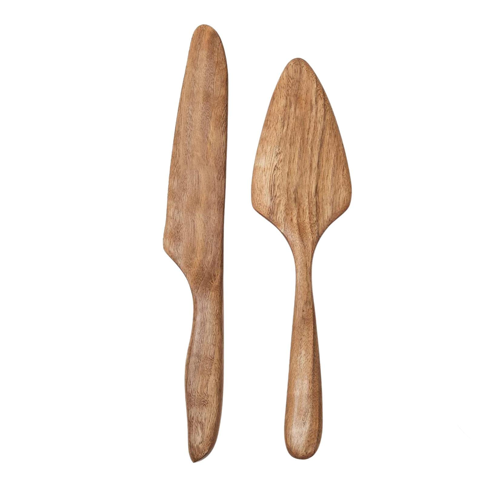 Voiakiu Wedding Cake Cutting Set - Rustic Cake Slice Set | Cake Server for Wedding, Anniversary, Birthday, Bridal Shower