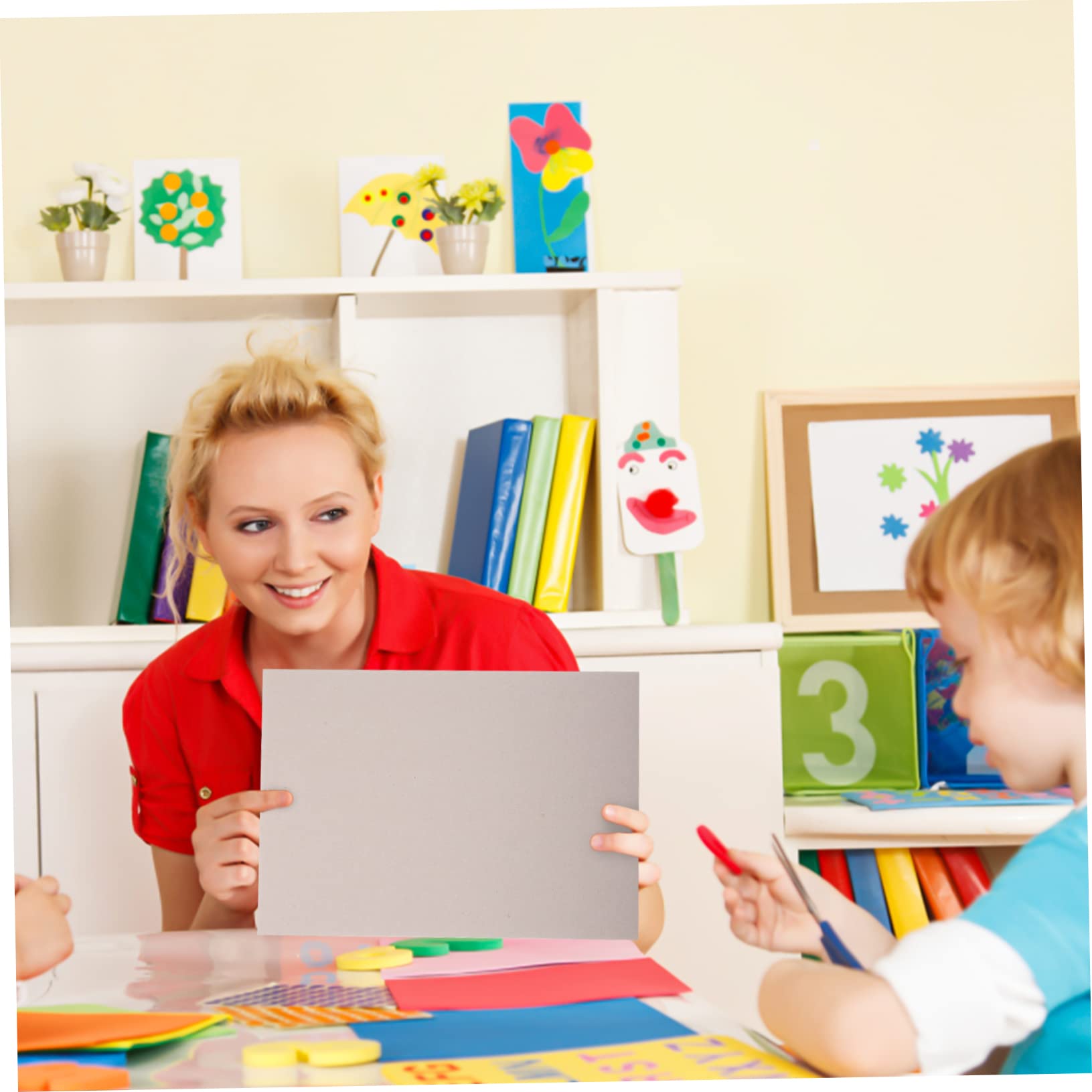 ERINGOGO 5pcs Thickened DIY Paperboard Double Sided Craft Material for Art Projects Lightweight and Durable Cardboard for Creative Modeling and Drawing