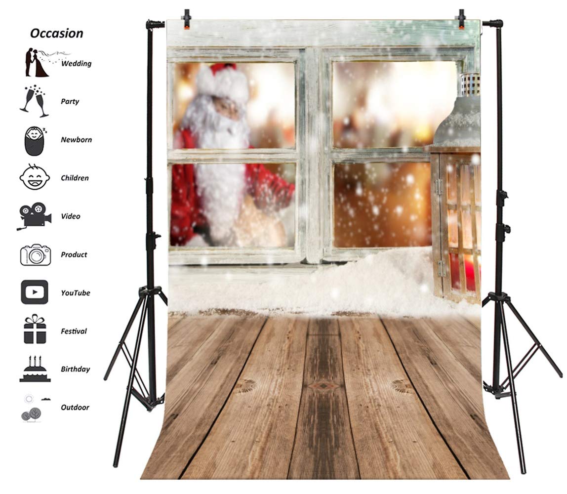 Amazon | Qinunipoto クリスマス 写真背景布 冬 サンタクロース 撮影