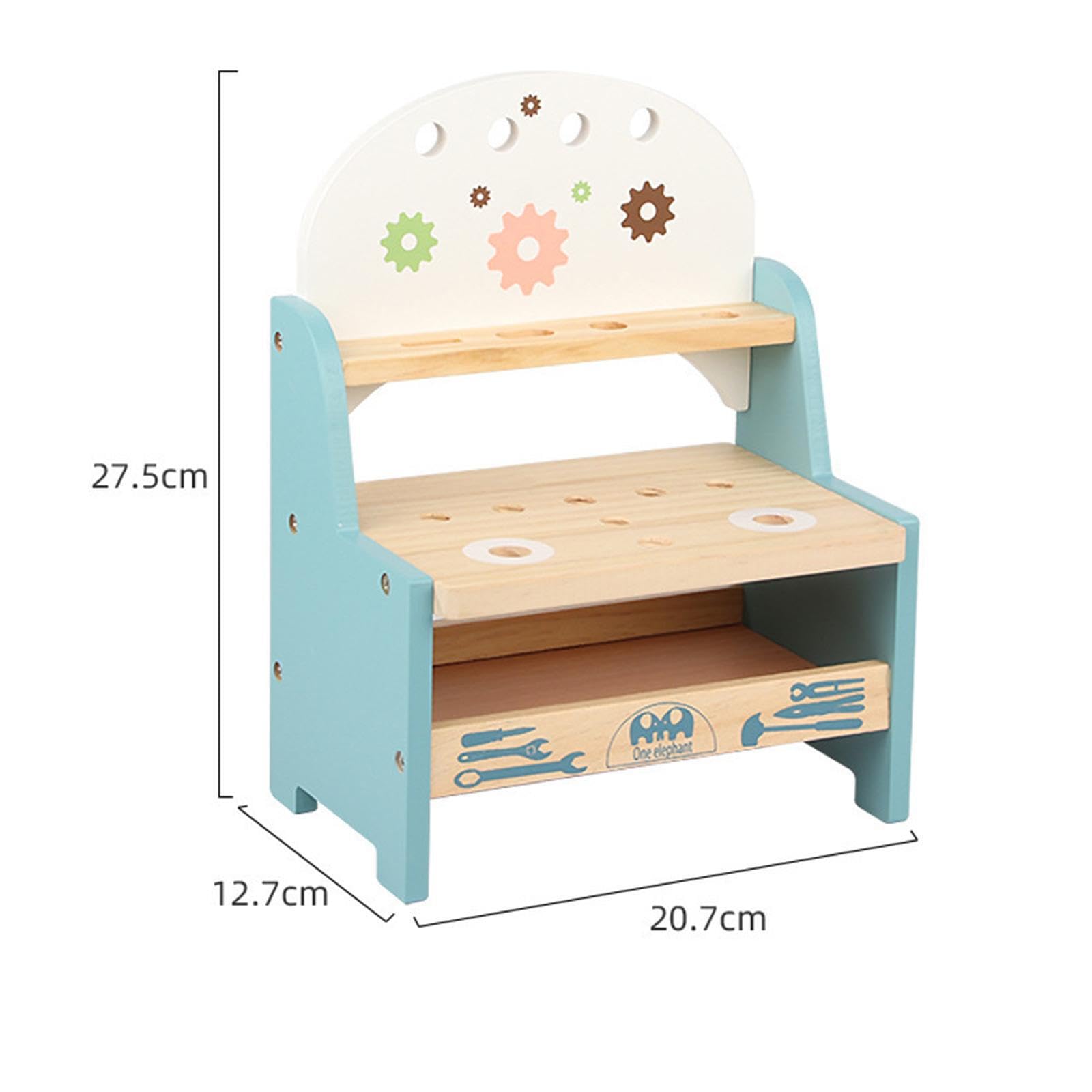 Giocattoli educativi per bambini, set di attrezzi da gioco, chiave inglese, martello, 25 pezzi, strumenti di riparazione in legno per apprendimento creativo, divertimento