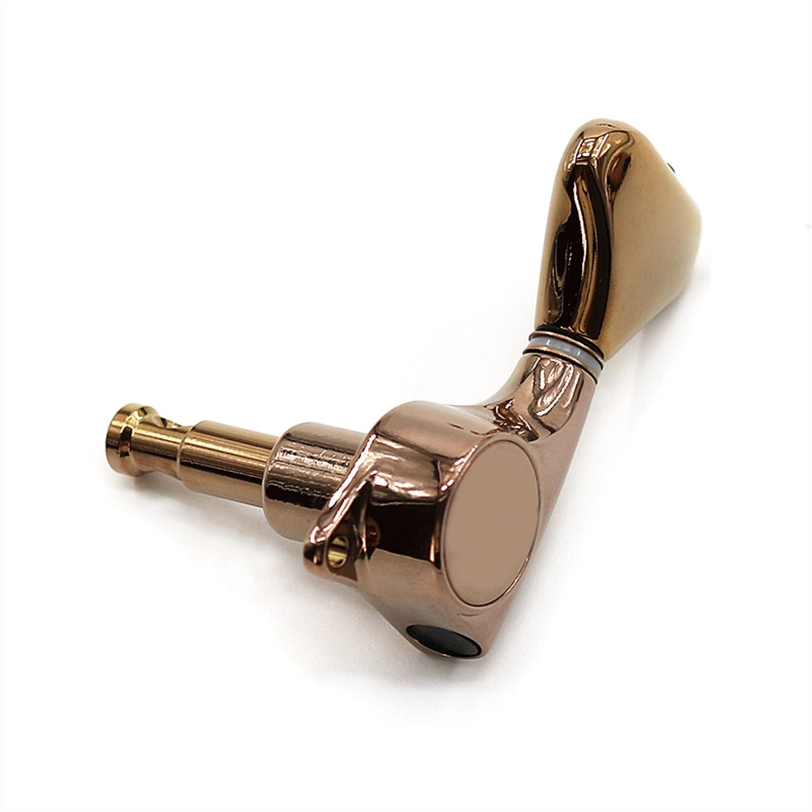 Stimmwirbel Gitarrensaiten Akustikgitarre Knob Welle String Rolle Butterfly Fishtail Tuner (Color : Bronze)