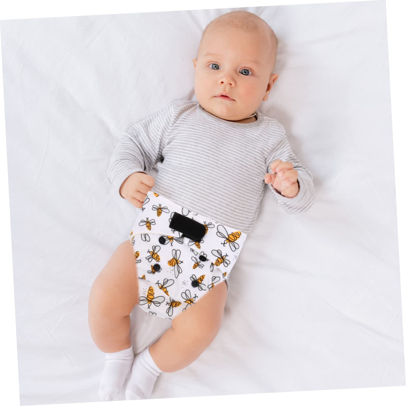 Abaodam 4 Piezas pantalones para bebés pañal reutilizable para bebe recién nacidos ropita bebe recien nacido reutilizables para para recién os