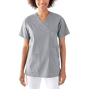 CLINIC DRESS Schlupfkasack Kasack Damen für Krankenpflege und Altenpflege 50% Baumwolle 95 Grad Wäsche