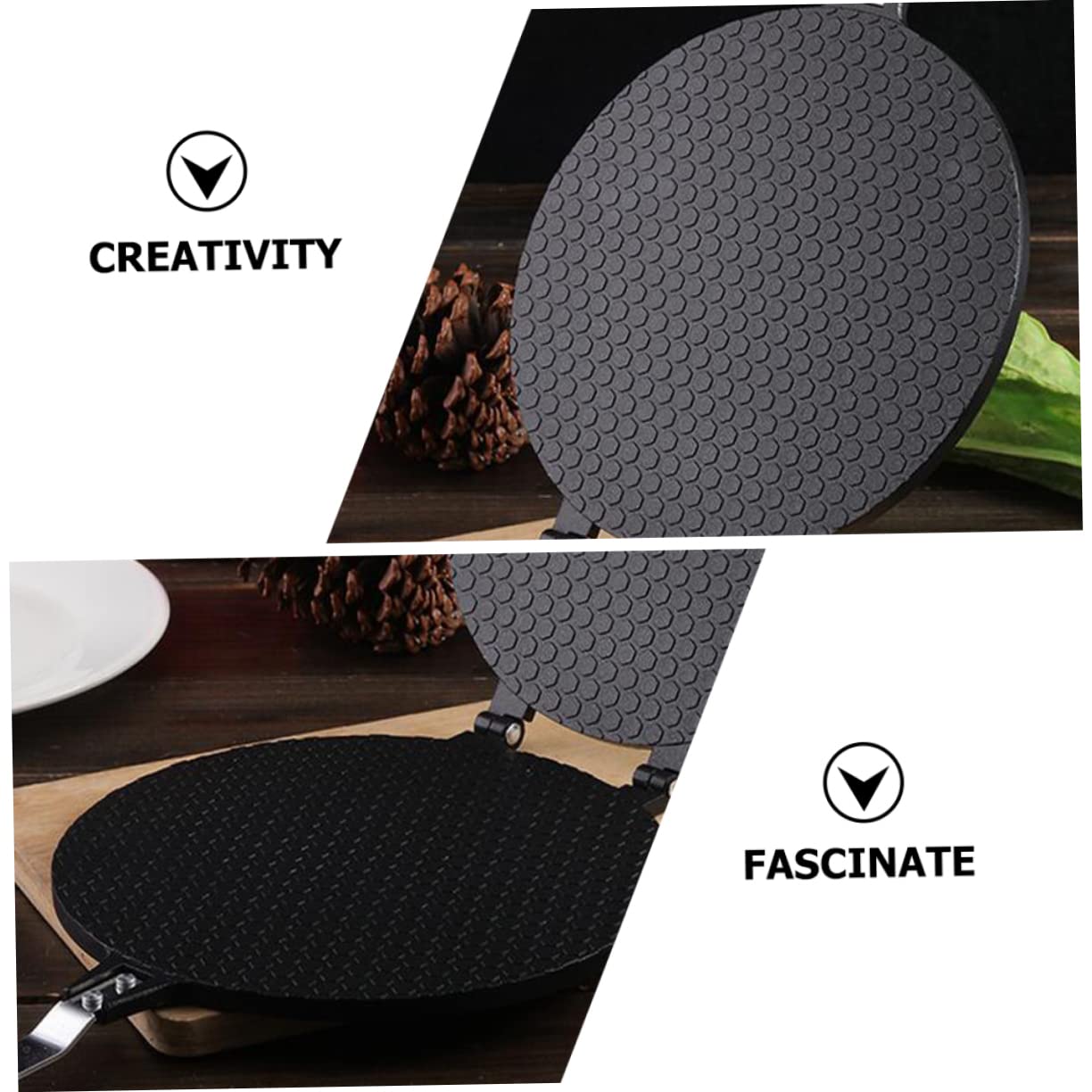 Operitacx Macchina Resistente e Nero Alluminio in Cottura Uniforme Omelette per’usura, Accessorio da Cucina per Casa e Regalo D’inaugurazione