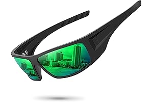 Polarized Sports Sunglasses for Men UV400 Wrap Around Sunglasses