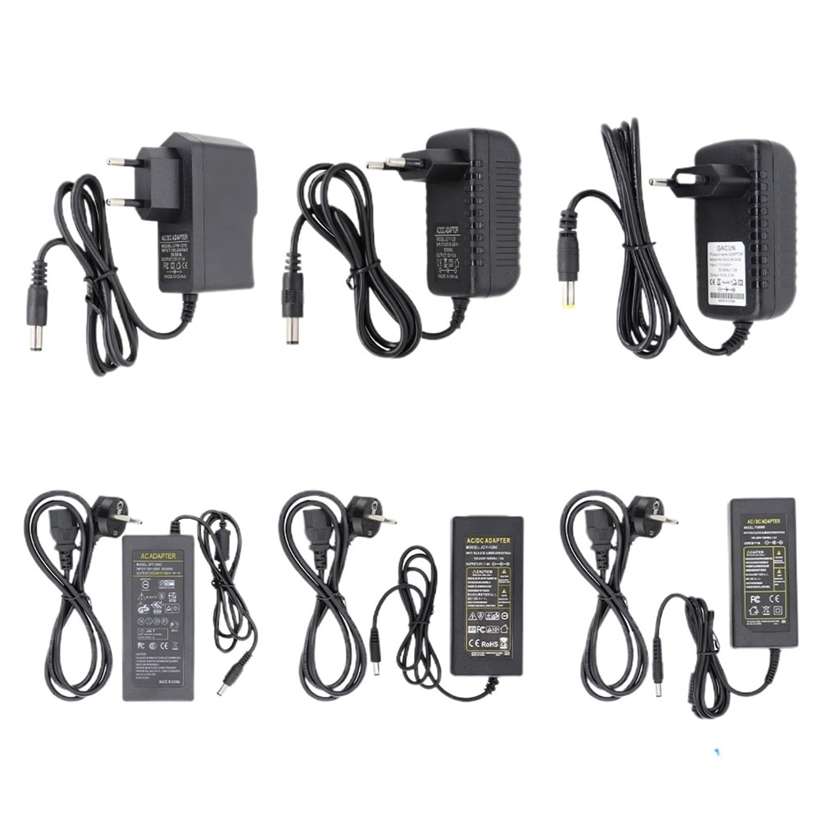 Zasilacz 100-265V DC 5V 12V 24V Ładowarka 1A 2A 3A 4A 5A 6A 10A Sterownik LED Konwerter UK Australia Stany Zjednoczone UE (wtyczka UK, 1A, DC24V)