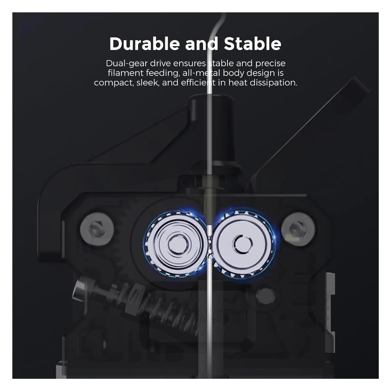 Estrusore Doppio Ingranaggio SE Compatibile con Creality Ender 3/5/CR10 | Sistema Direct Drive, Doppio Ingranaggio, Flusso Filamento Stabile, Facile Installazione, Parte 3D(Ender)
