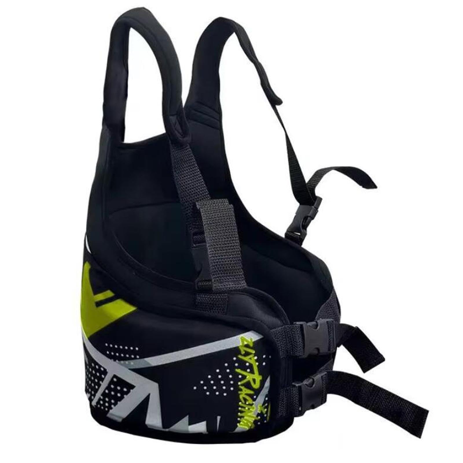 Milageto Chaleco Protector de Costillas de Karting para Adultos, Ajustable, Amarillo