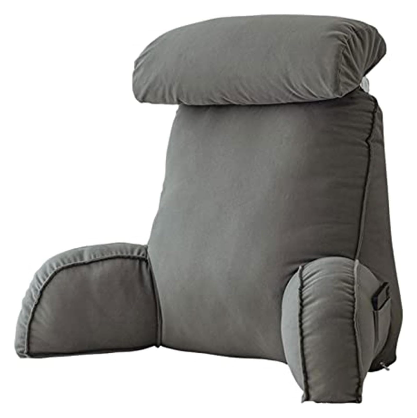IULGFSC Reading pillow， Bed Rest Reading Pillow With Arm Support,Back Lumbar Cushion