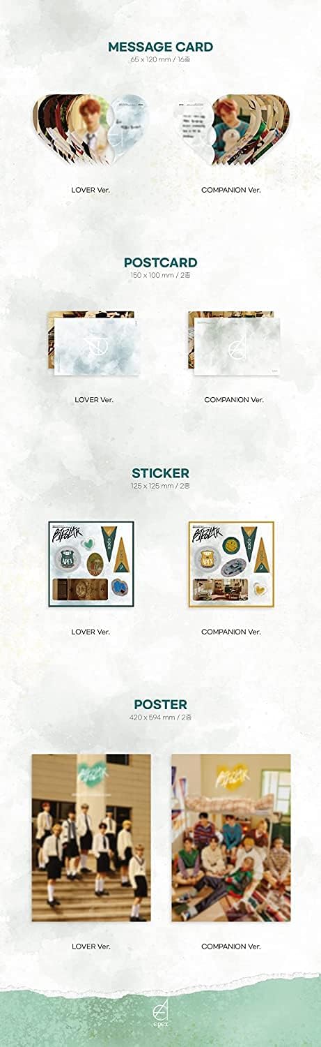EPEX - BIOPOLAR Pt.2 Prelude of Love [Lover ver.] (2nd Album) Album+CultureKorean Gift(Decorative Stickers, Photocards)