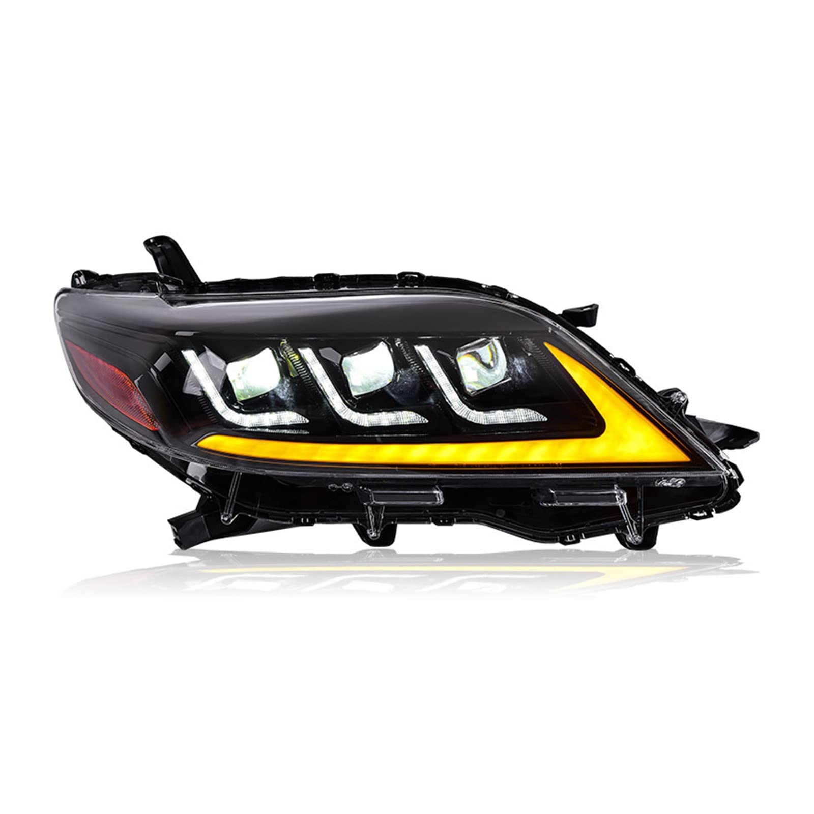 Amazon | ヘッドライトアセンブリ トヨタ シエナ 2011-2020 LED DRL