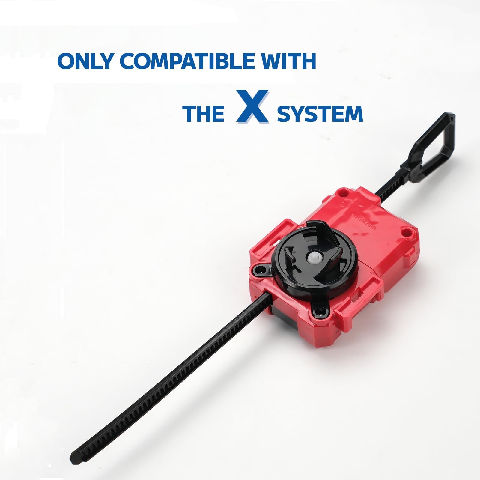 2 Lanciatori Gyro X, Set di avviamento per Gyro da battaglia, Lanciatore Ripcord Battling Tops, Starter Spinner da battaglia, Compatibile con Gyro serie X, Set nero rosso