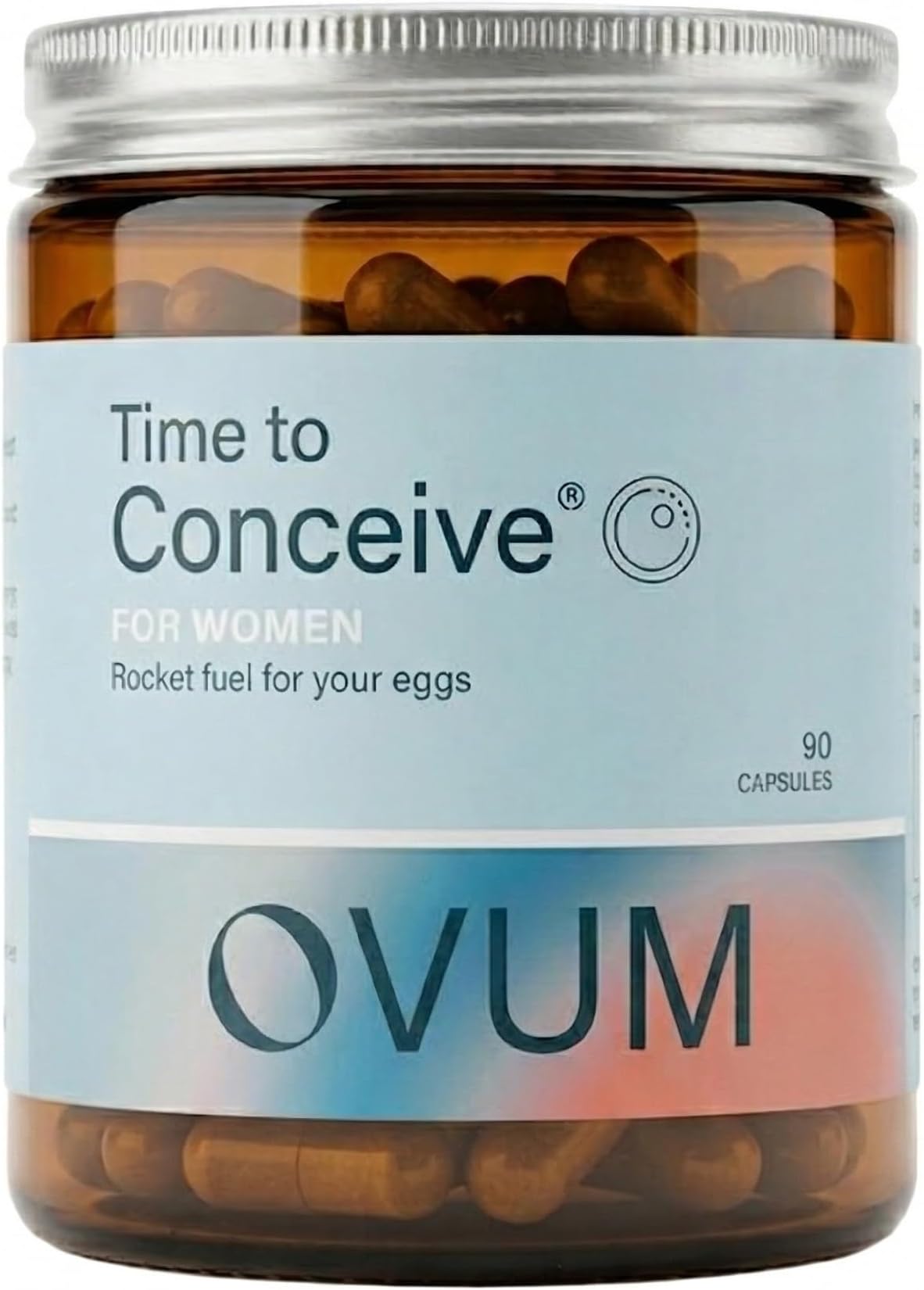 OVUM Time to Conceive® Fertility Supplement with MicroActive® CoQ10 and Methylfolate | Most Scientifically Advanced Supplement for Fertility | 30 Day Supply | Made in the UK