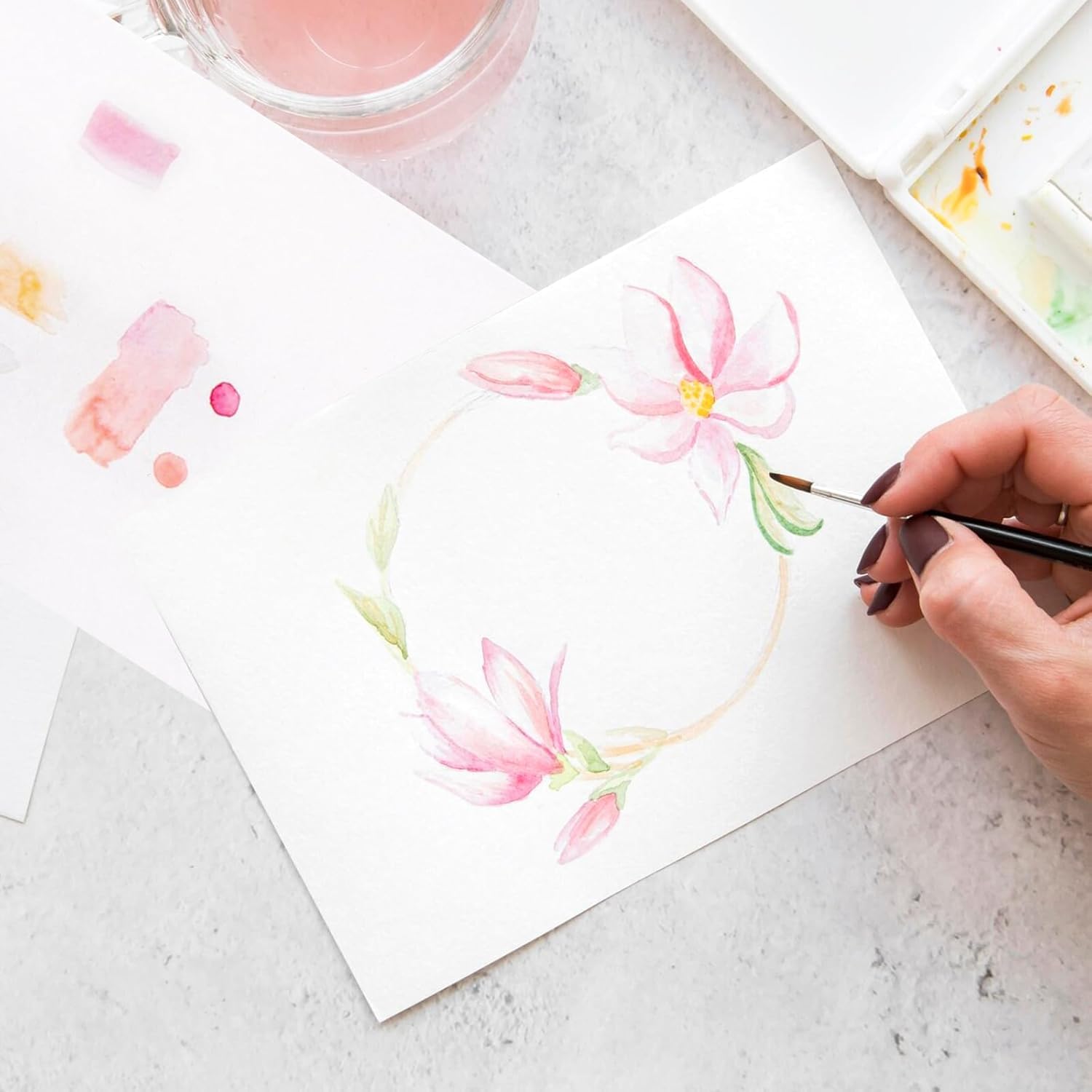 Fogli di carta cancellabile A5 bianco 15x21 cm assorbitori di inchiostro per scuola calligrafia
