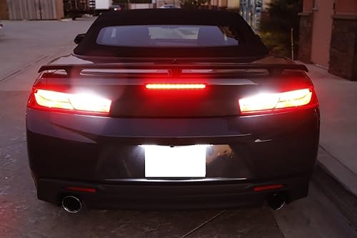 Miniatura 6 de iJDMTOY Luces de respaldo LED de alta potencia de xenón blanco de xenón de diseño especial compatible con Chevrolet Camaro 2016 en adelante (no se