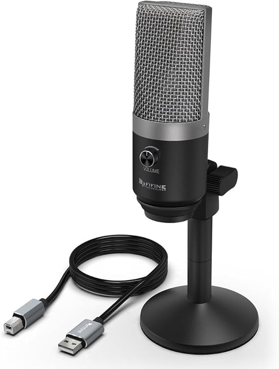 Fifine USB Microphone, PC Microphone for Mac and Windows
