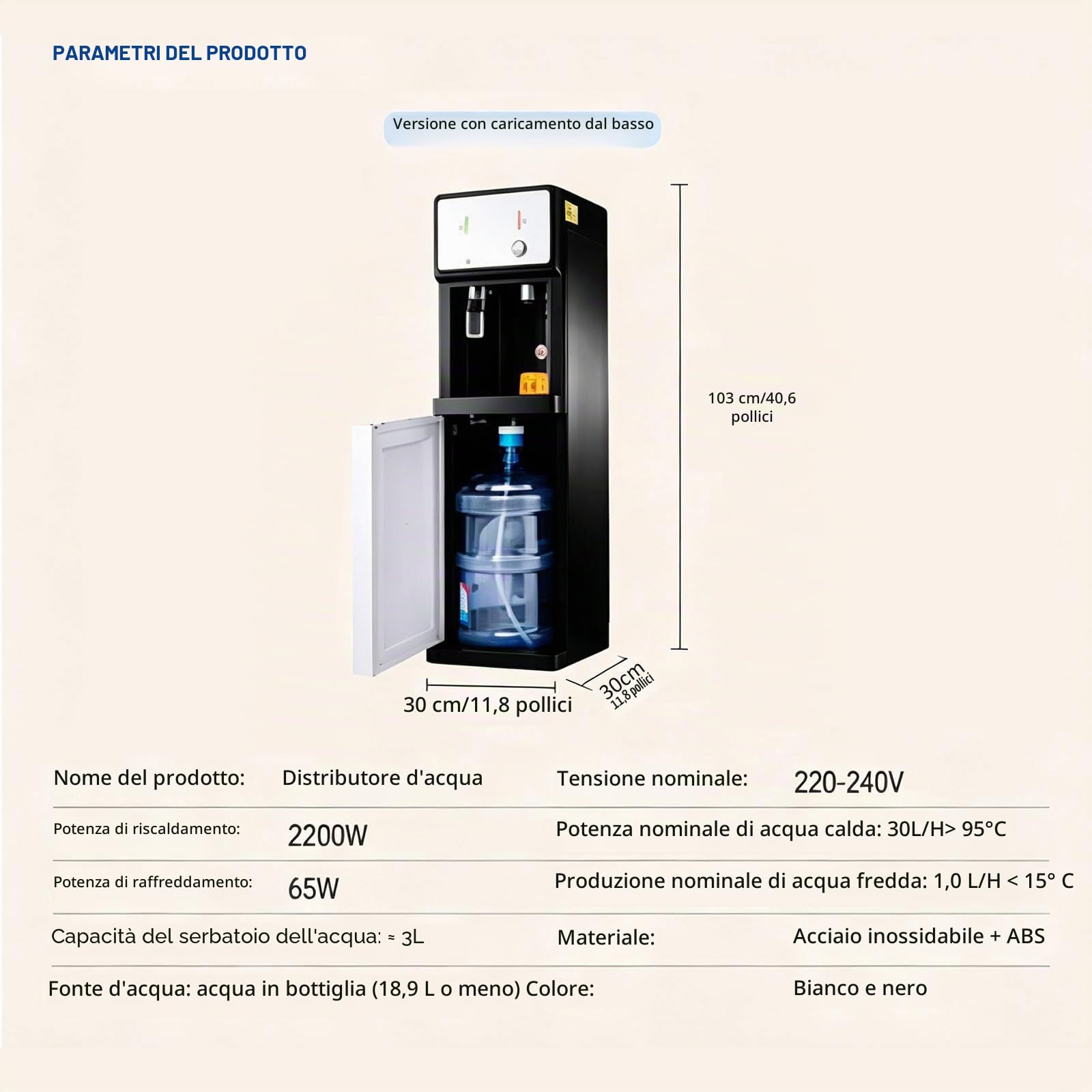 Distributore Acqua a Colonnina Refrigerante a Boccioni
