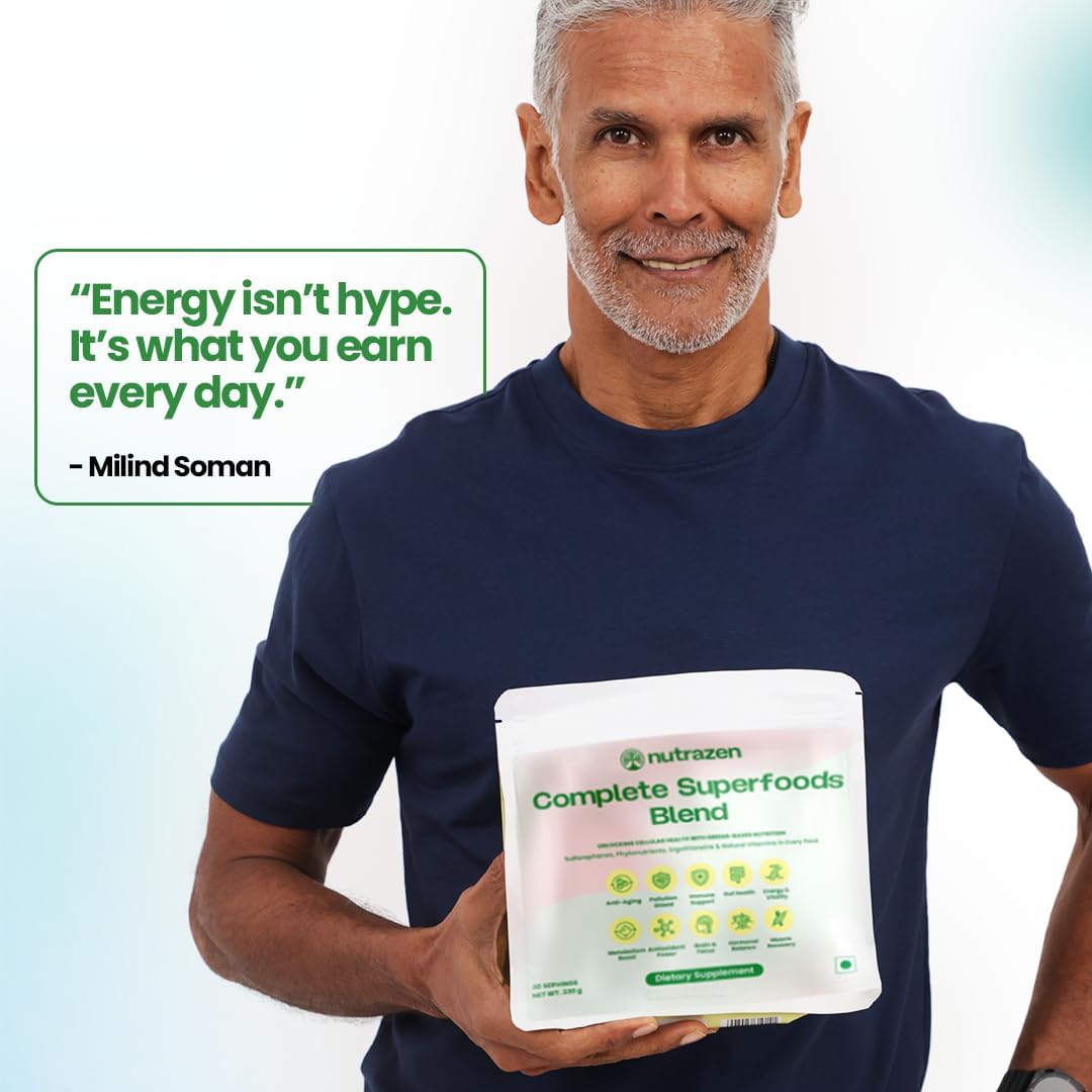 Nutrazen Complete Superfoods Blend – 30 Sachets | 50+ Superfoods 3
