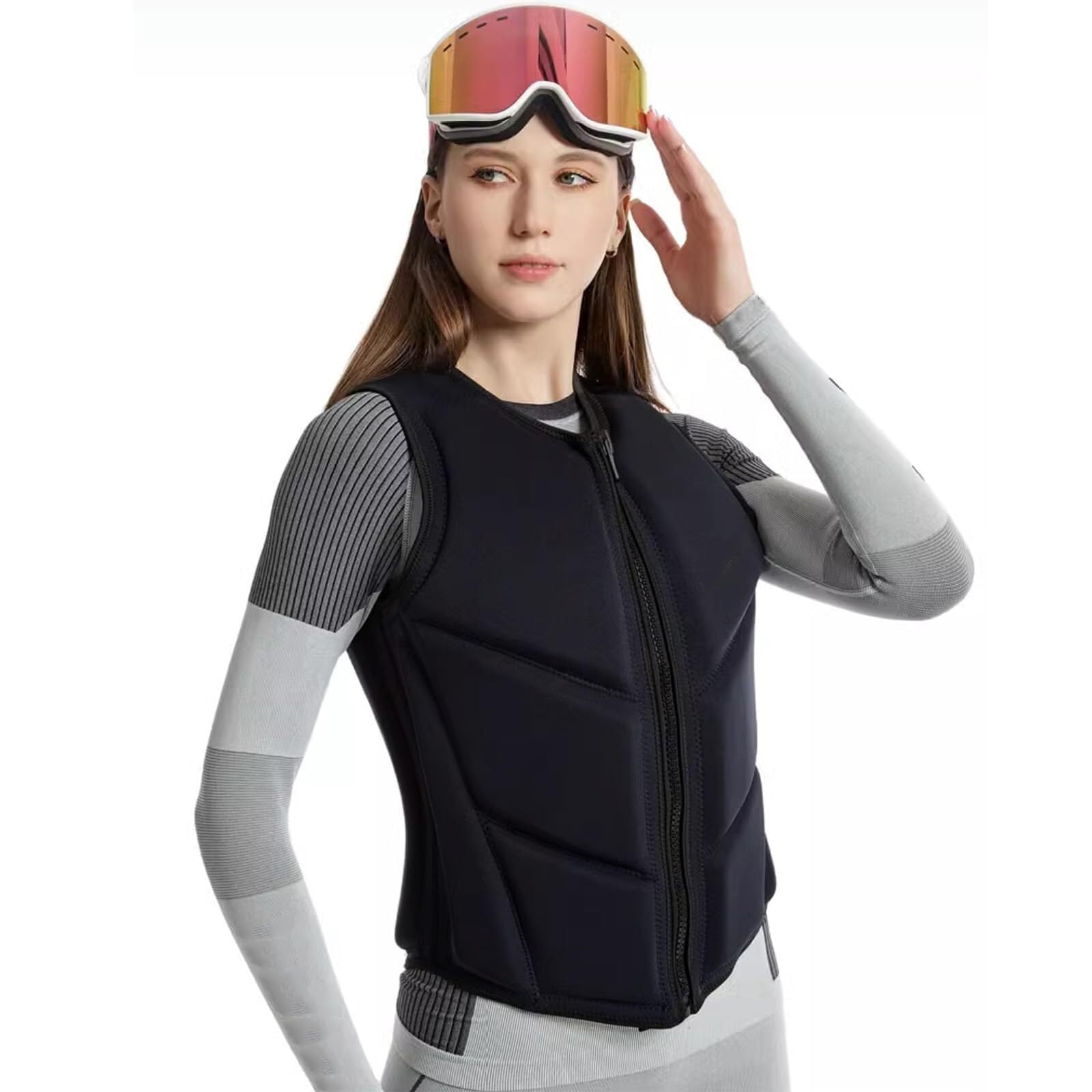 Swim Vest Neoprene Anti-Collision Swim Vest Surfing Buoyancy Protective for Swimming Boating Motorboat Water Sports Kajaking Fishing Rafting Outdoor Safety Gear Equipment