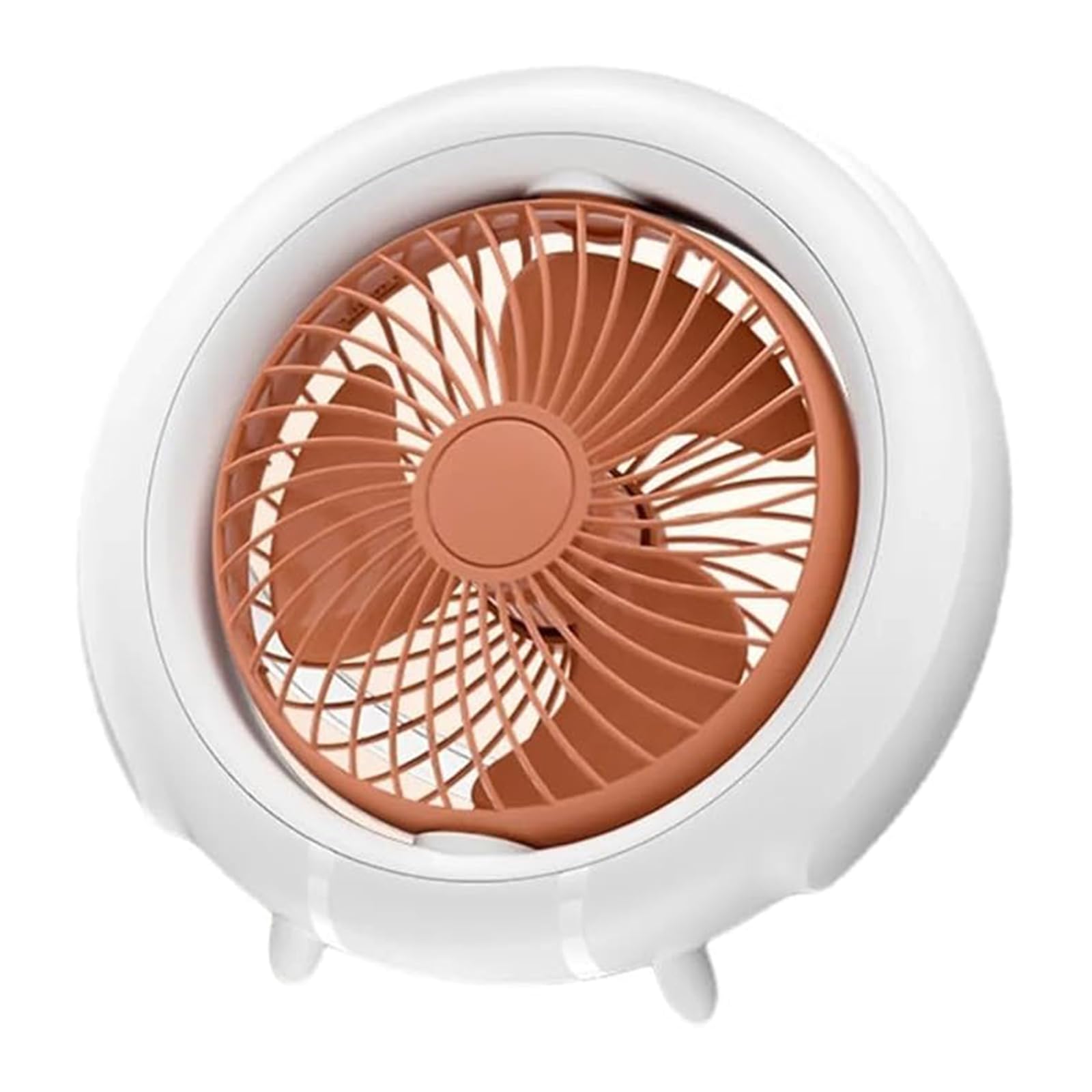 Uqezagpa Wall Mounted Small Fan USB Rechargeable Desktop Fan with LED Night Light and Quiet Motor for Home Dormitory Use USB Rechargeable Desktop