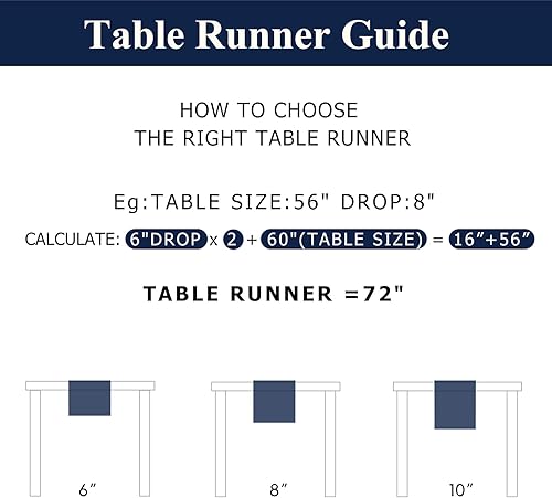 Miniatura 7 de Camino de mesa de té chino para otoño, Navidad, decoración del hogar, 13 x 118 pulgadas de largo, muebles de granero de cerámica, decoración moderna