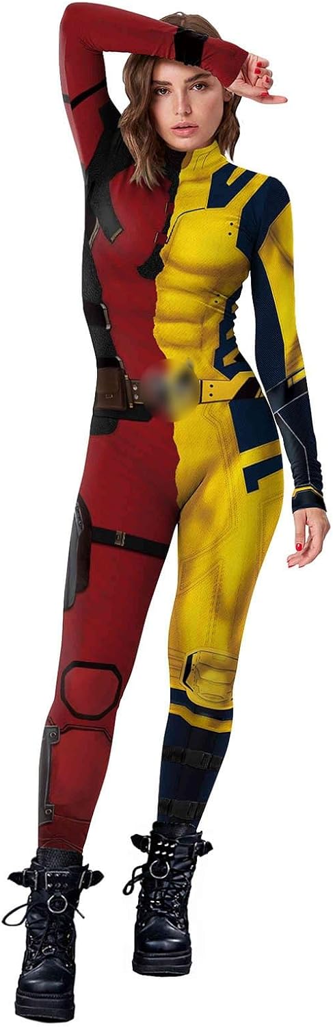 Halloween Superhero Bodysuit for Men Women Costumes 3D Print Zentai Jumpsuit Outfit for Adult cosplay party - Image 4