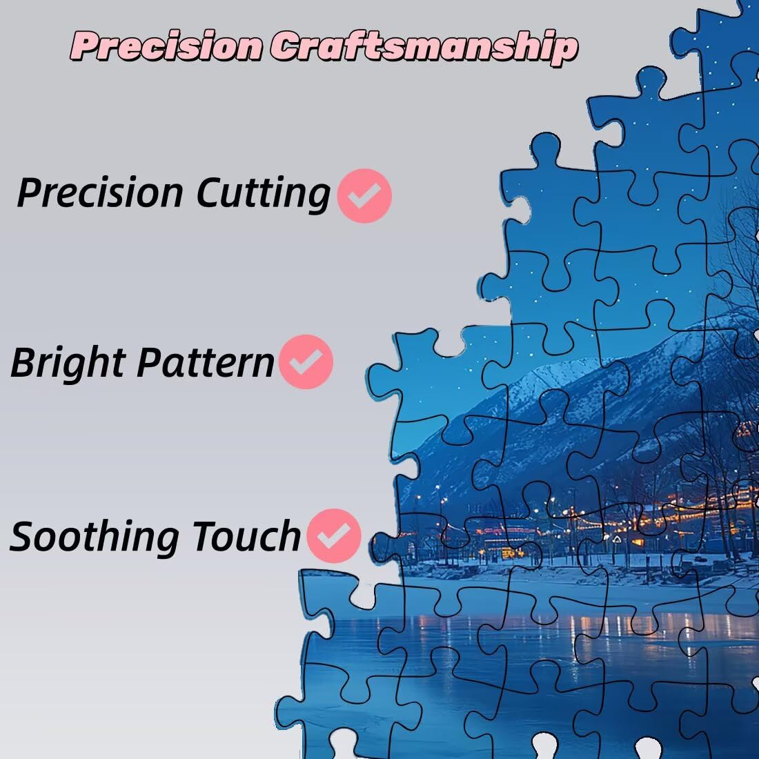 Puzzle dla dorosłych 5000, układanki krajobrazowe 5000 elementów dla dorosłych, niemożliwe drewniane puzzle księżycowe dla całości, klasyczna, wymagająca gra logiczna do dekompresji, prezenty dla