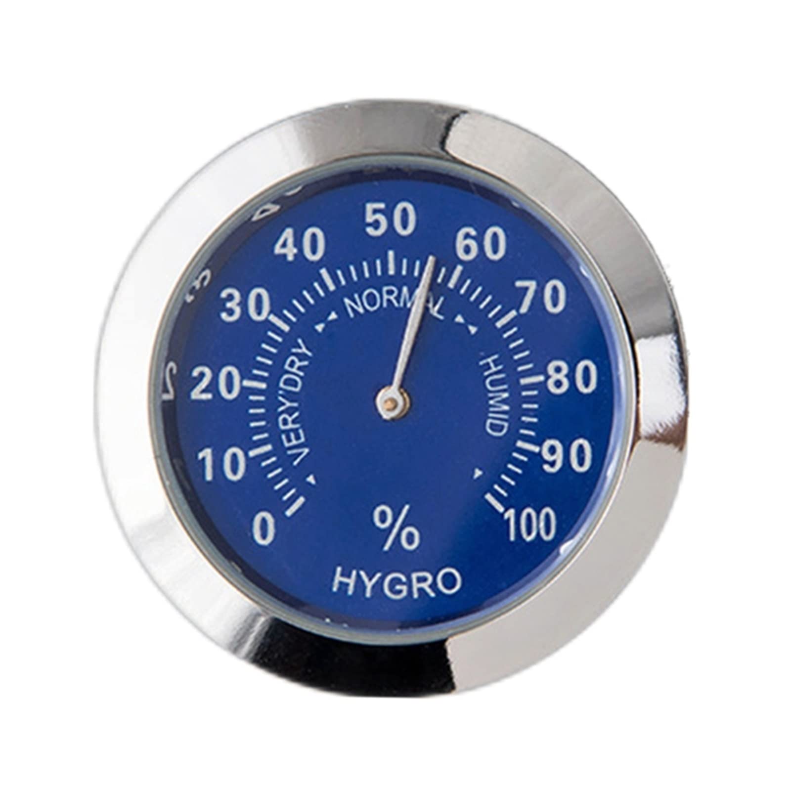Mini hygromètre petit thermomètre montre de voiture classique argent