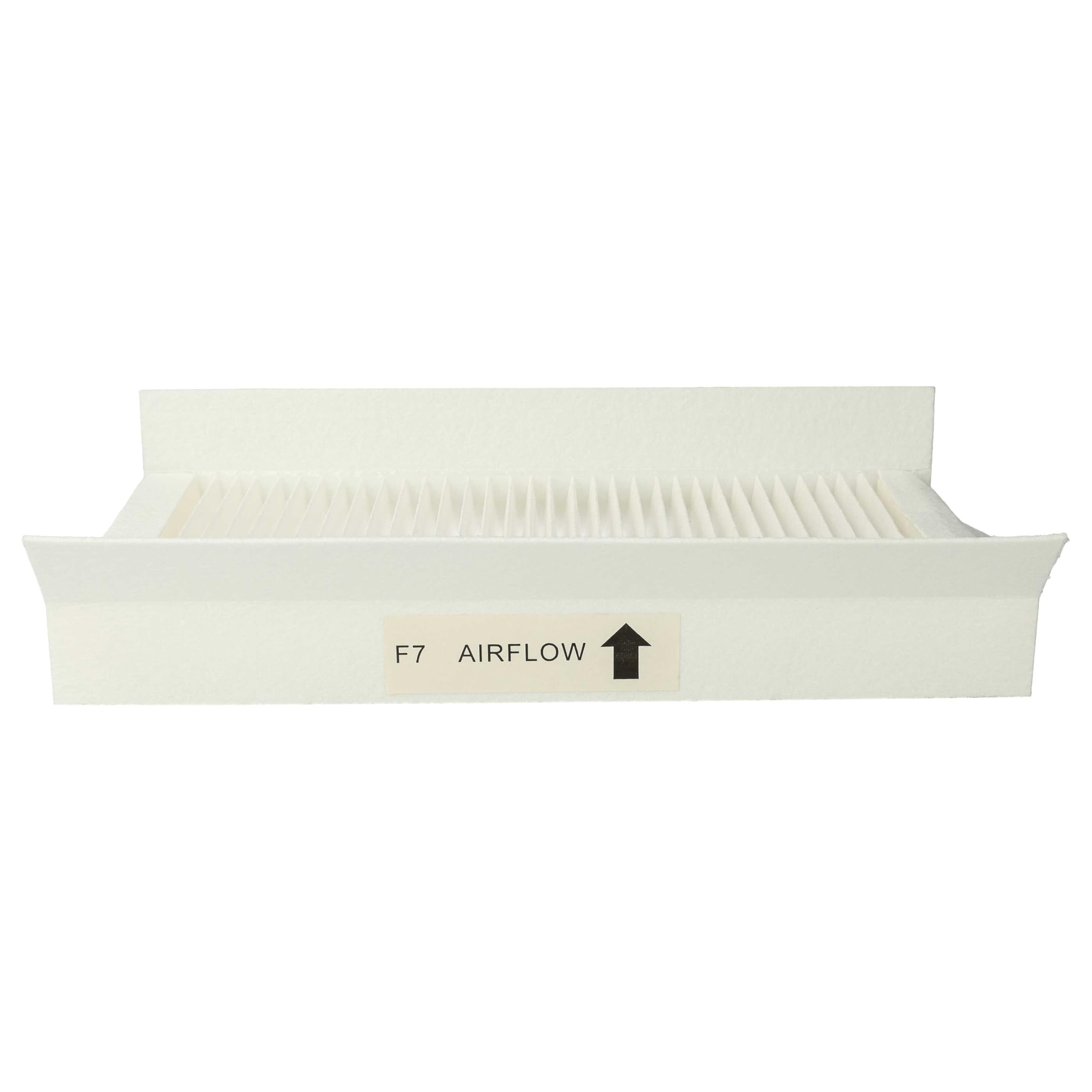 vhbw zestaw filtrów Kompatybilny z Zehnder ComfoAir 180 Enthalpie Jednostka wentylacyjna - G4 / F7 4 szt., 24 x 12 x 5 cm, Biały