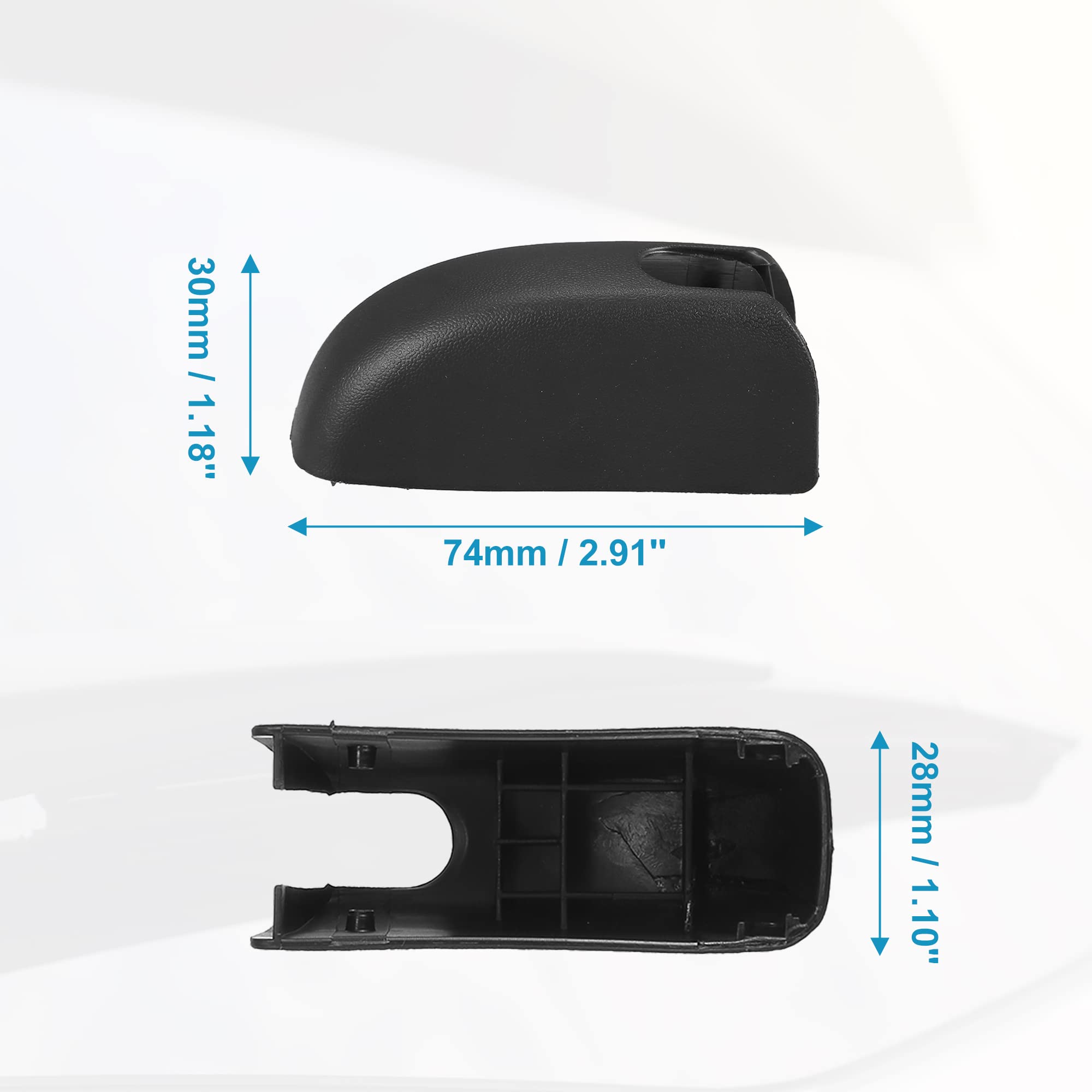 Capuchon Bras Essuie-Glace Arrière ABSOPRO Pour Peugeot 206 207 307 - Protection Noire