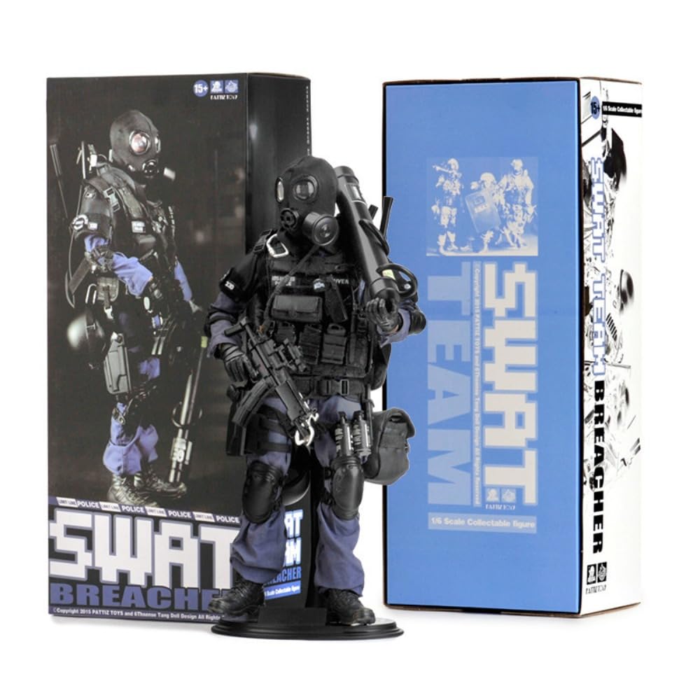 Amazon | 1/6 ミリタリ フィギュア SWAT 特殊部隊 ロサンゼルスポリス