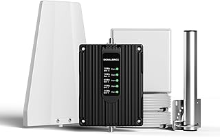 Cell Phone Signal Booster for House/Office, Up to 5,000 Sq ft, Band12, 13,17,5,25,2,4,66 Cell phone Booster Compatible with All C.A. Carriers including Bell, Telus, Rogers, Fido, SaskTel, MTS & More | Boost 5G 4G LTE, ISED Approved