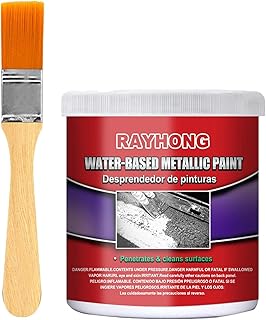 Fonowx Metal Rust Remover, 100G Metal Rust Paint, Rust Preventive Coating, Car Metal Paint for Agricultural, Aviation, Trash Cans