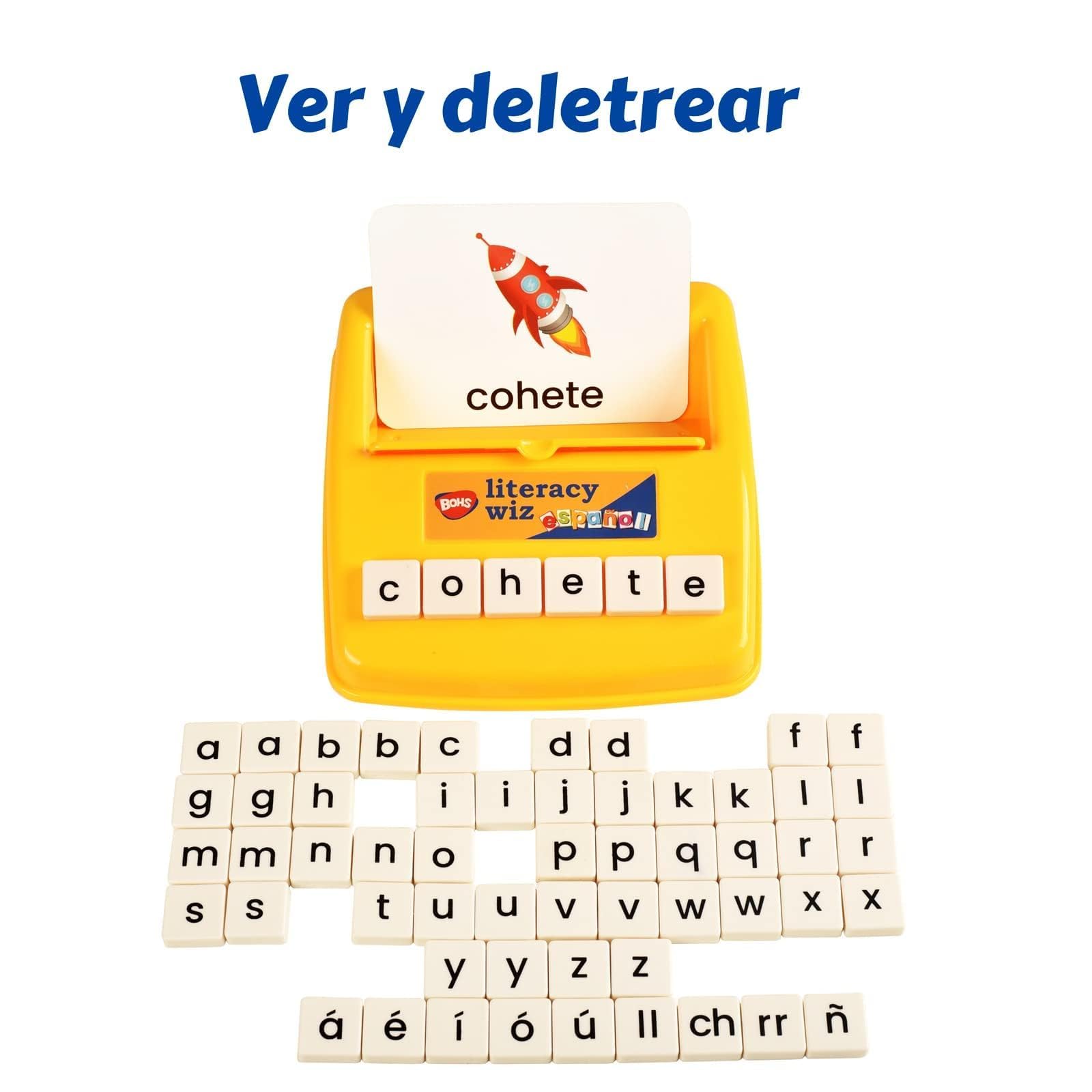 BOHS Juego Divertido de alfabetización española (Paquete de 6) – Suministros a Granel – Juguetes educativos de Aprendizaje de Idiomas preescolares