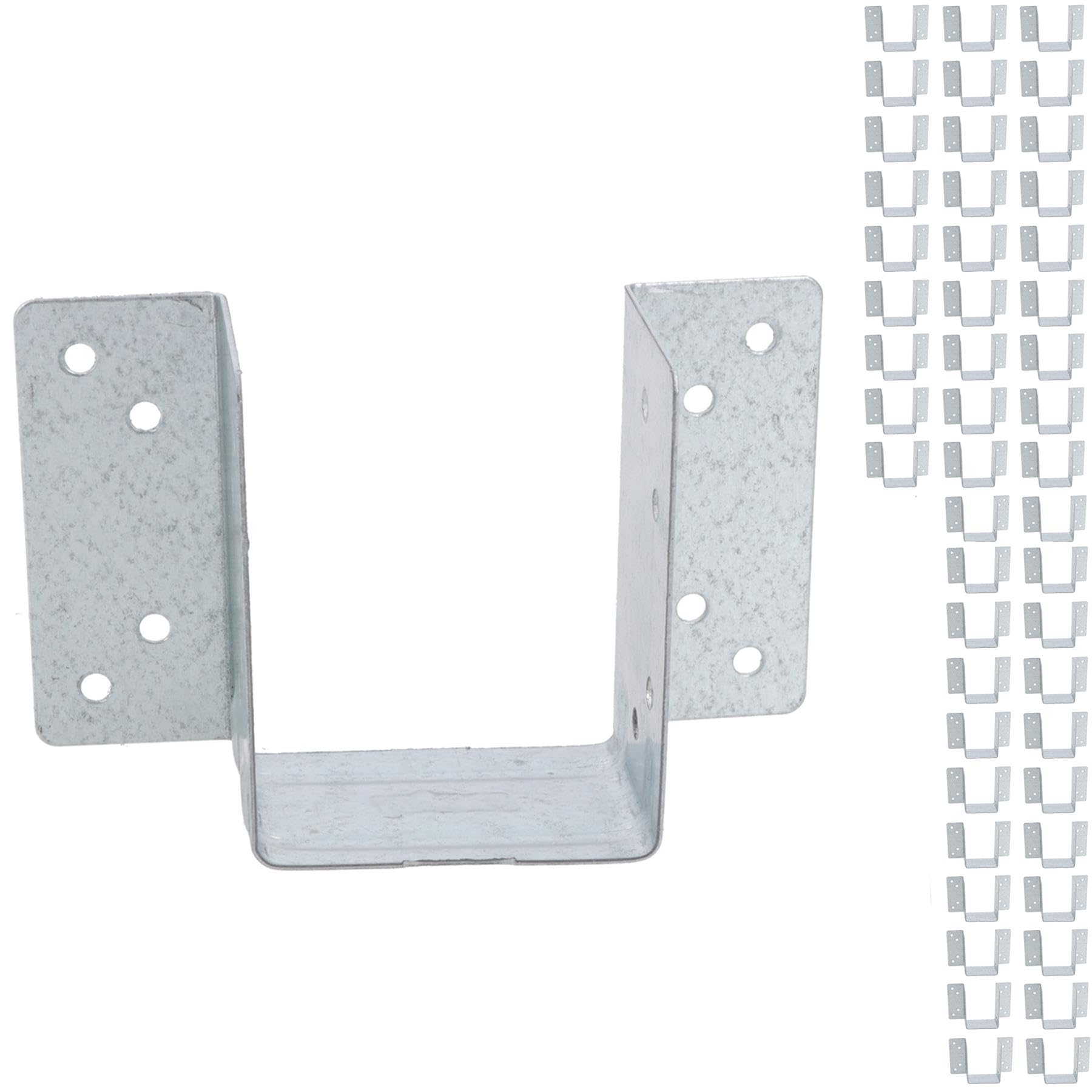 Mini Timber Wood Joist Hanger 50mm Decking Loft Galvanised Beam Holder 50PK