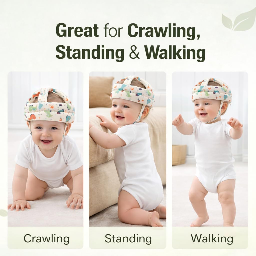 Protector de caída de bebé, Casco de Seguridad para Gatear, Caminar, Protector de Cabeza de bebé para niños y niñas (Apto para 6 a 20 Meses)