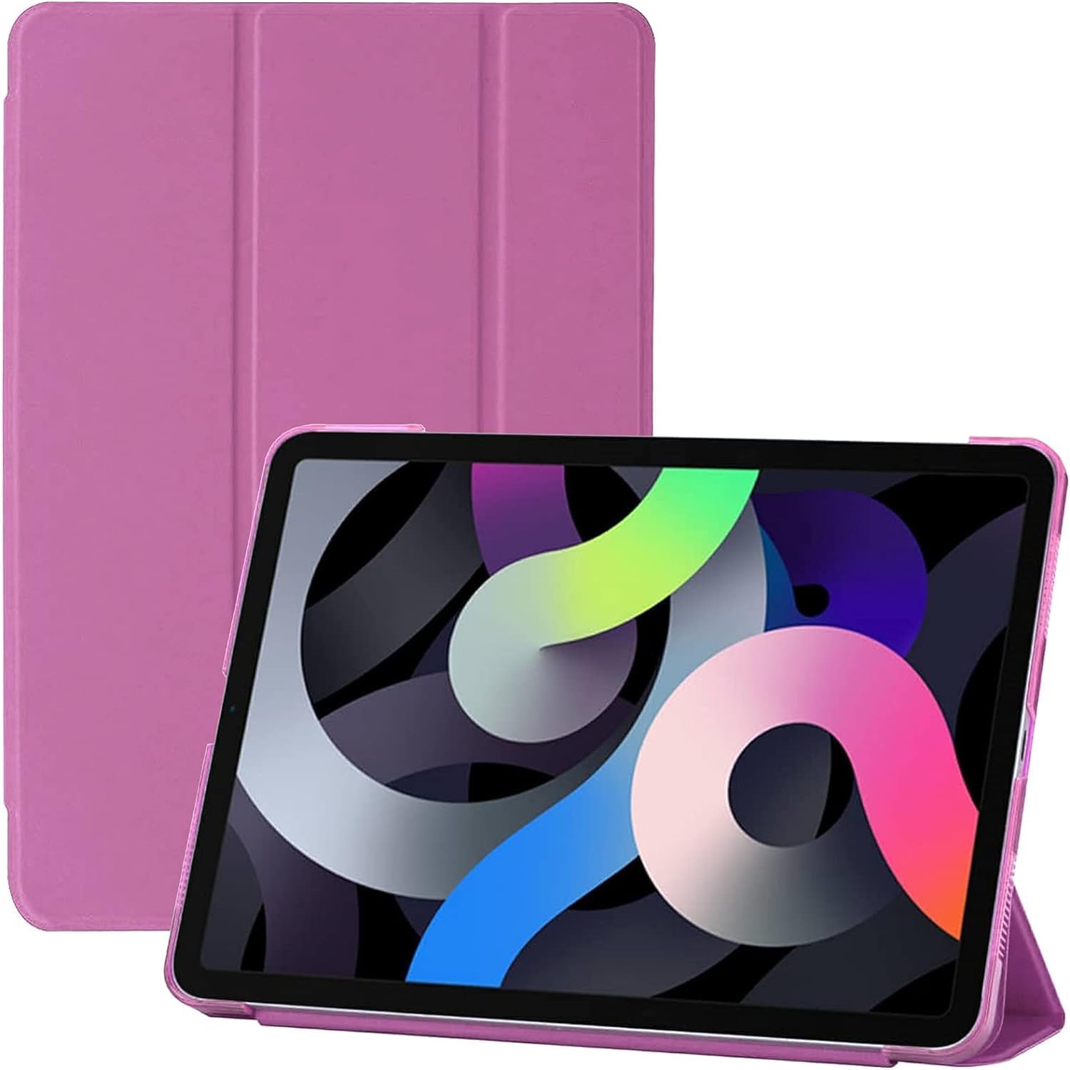 Selling United Case for iPad 10.2 Inch 9th/8th/7th Generation 2021/2020/2019, Slim Hard Back Smart Cover - Navy (Pink)