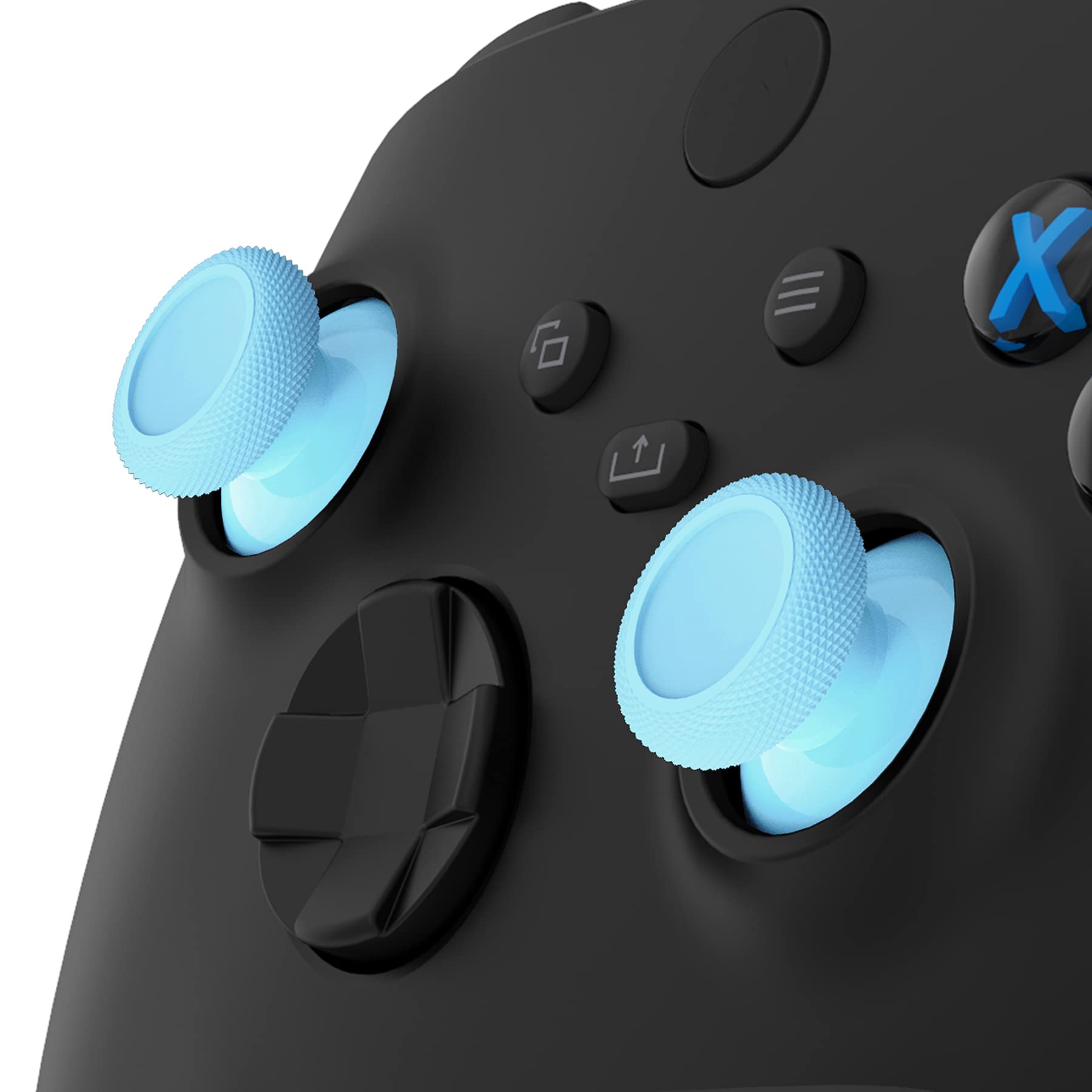 eXtremeRate Stick Analogique de Remplacement pour Xbox Series X/S, Joystick pour Xbox One Standard/X/S/Elite Manette, Thumbstick Customisé, Bleu Paradis - 3