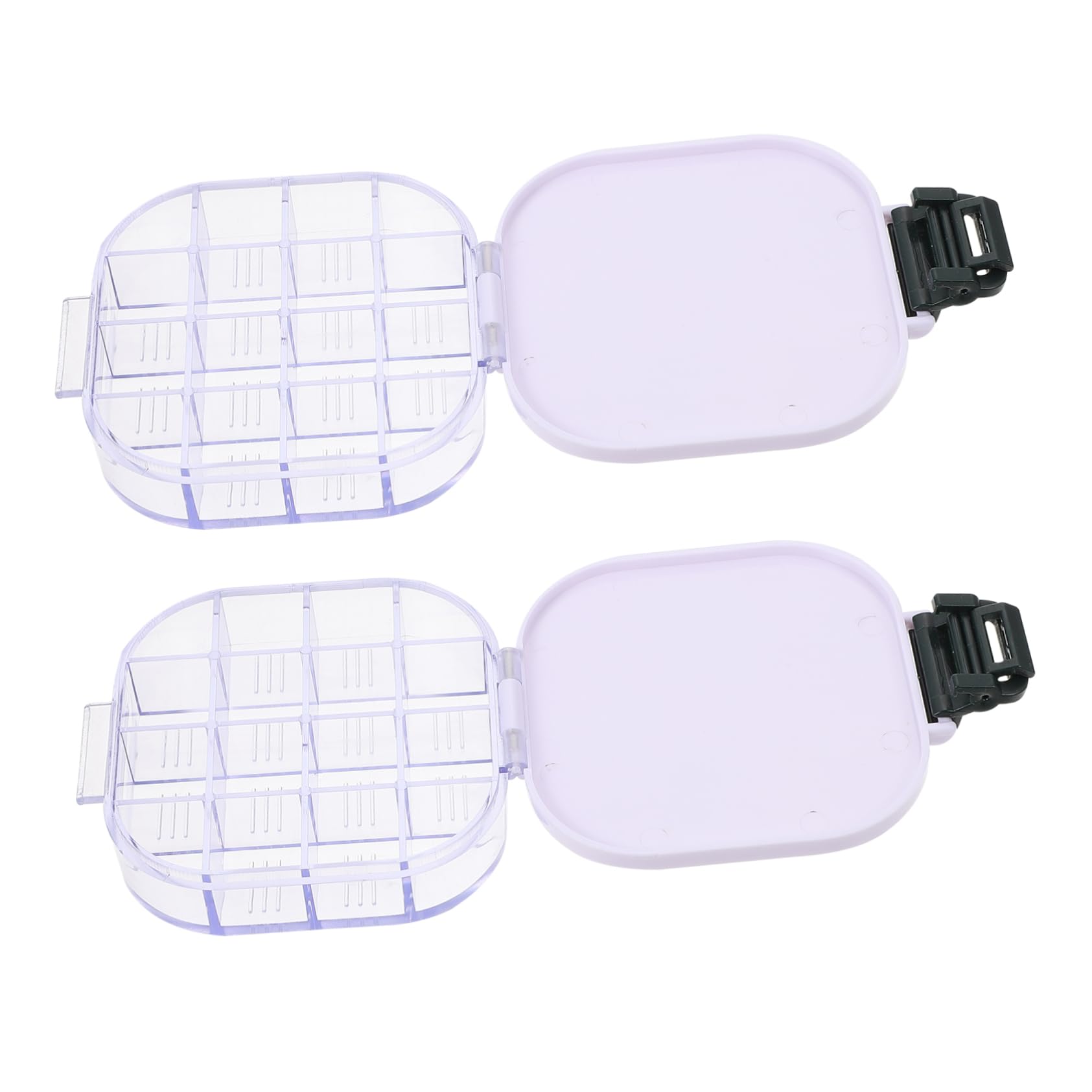Housoutil 2 Series Caja De Pigmentos De Agua con Bandeja De De Color De Rejillas Estuche Práctico para Pintores Y Accesorios De Pintura Color 2 Piezas*2