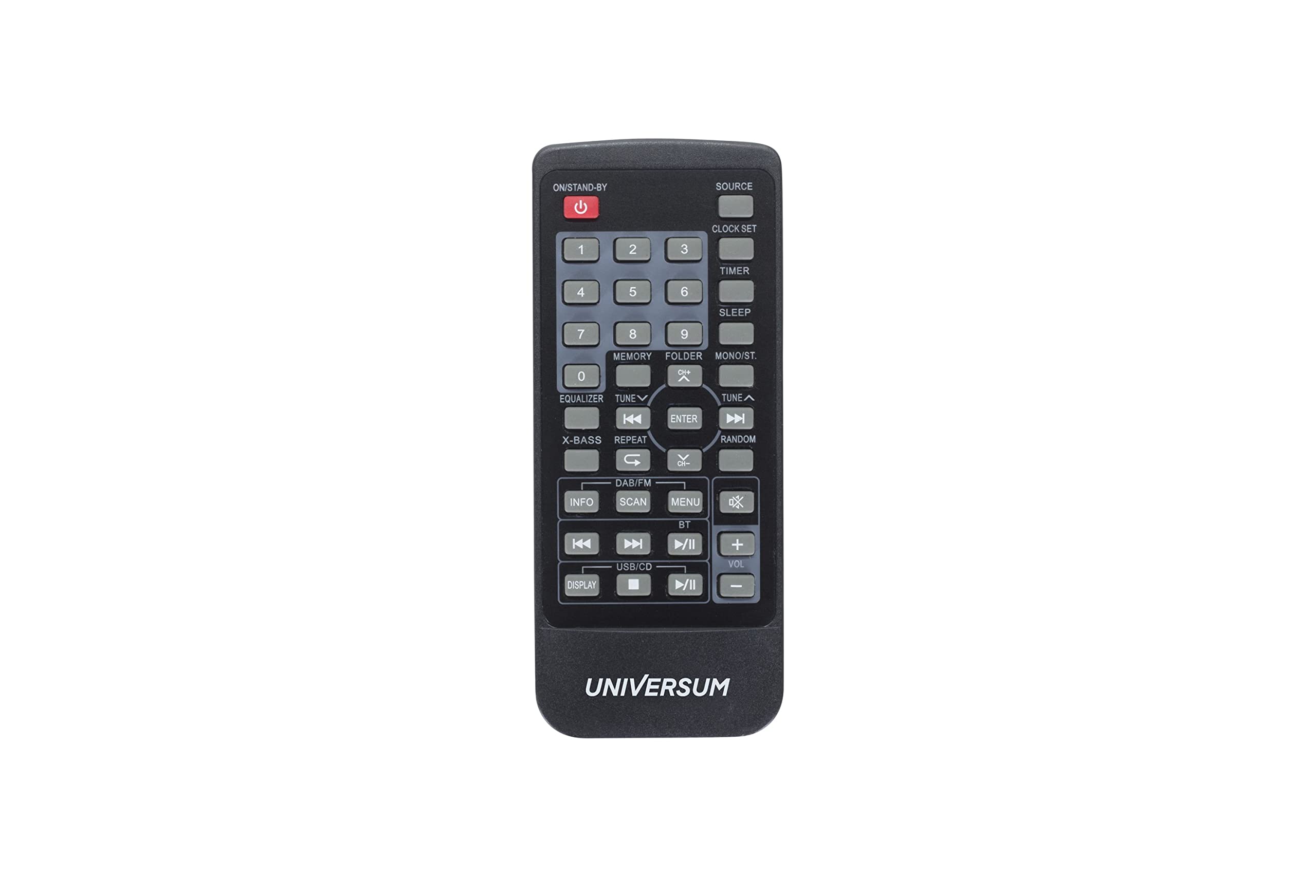 UNIVERSUM MS 300 - Kompakt Stereoanlage mit CD & Bluetooth - DAB+ & UKW Radio, AUX Eingang & USB - CD-Player (CD, CD-R, CD-RW, MP3-CD) - Uhr und Weckfunktion - Fernbedienung - Schwarz