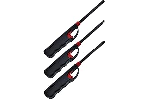 Handi Flame BBQ GRILL Click Lighters, 3-Pack with Refillable Candle Fireplace Kitchen...